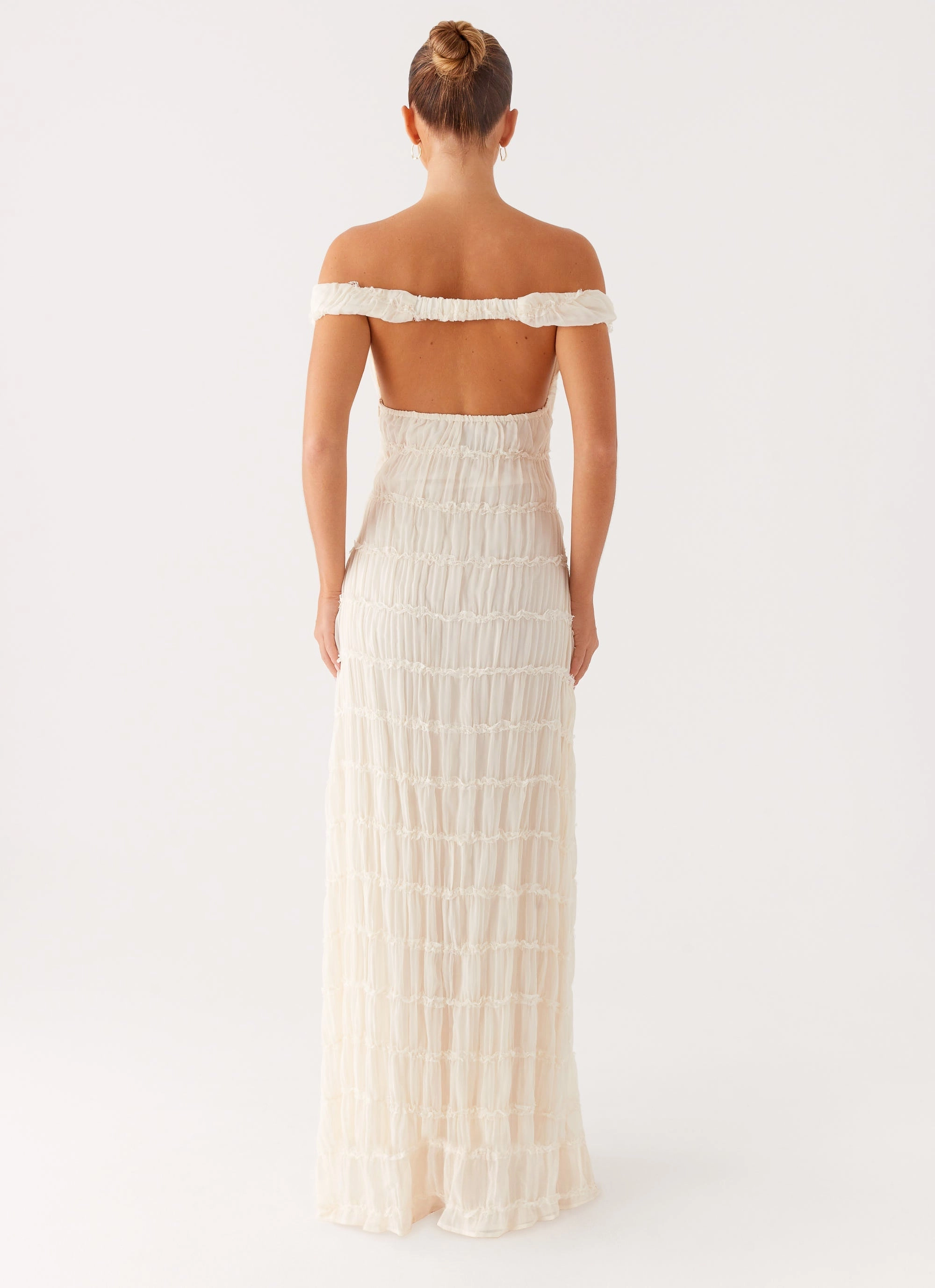 Embrace Maxi Dress - Ivory Occasion Wear Subtle Glow