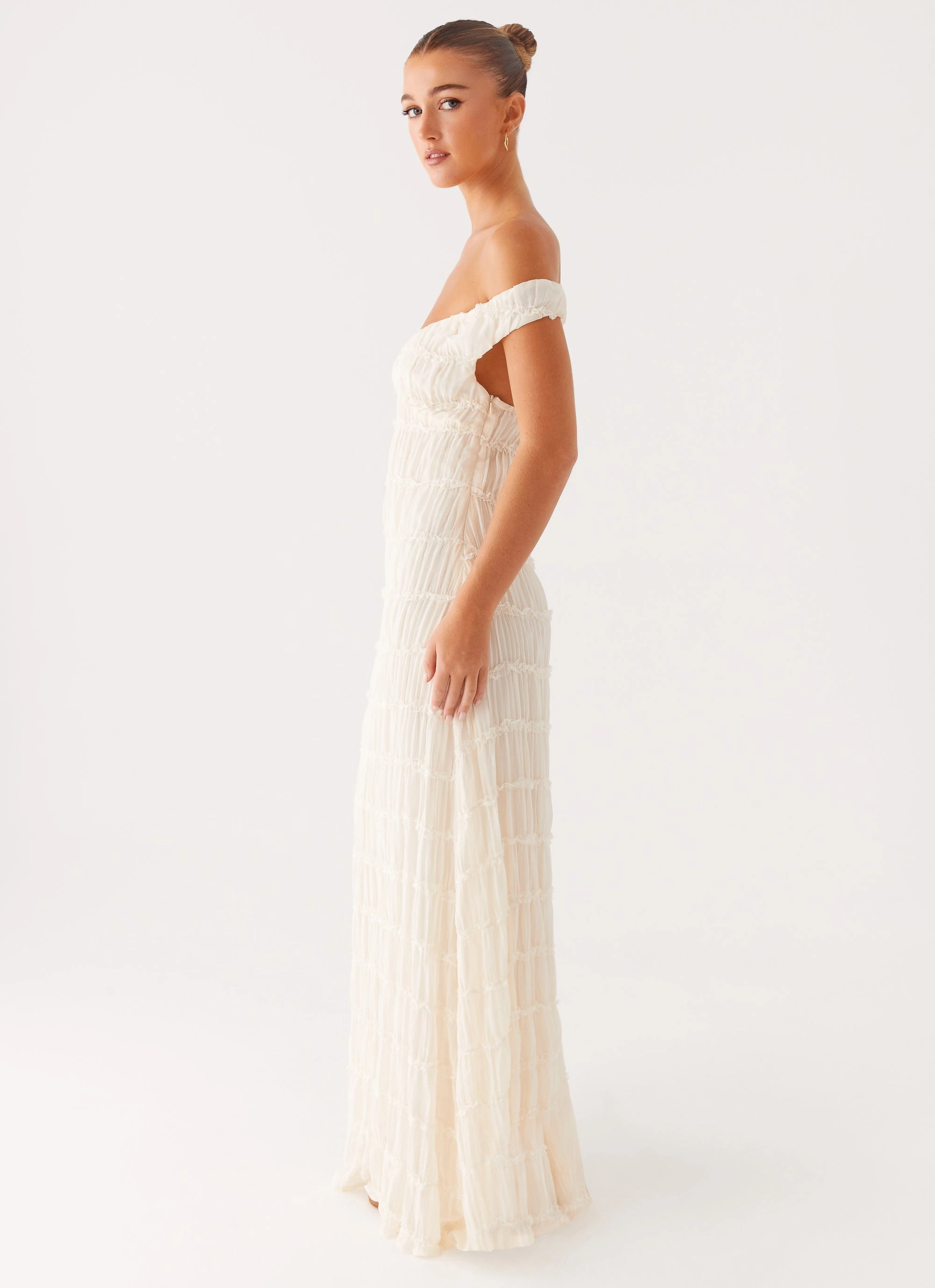 Fall Mood Embrace Maxi Dress - Ivory