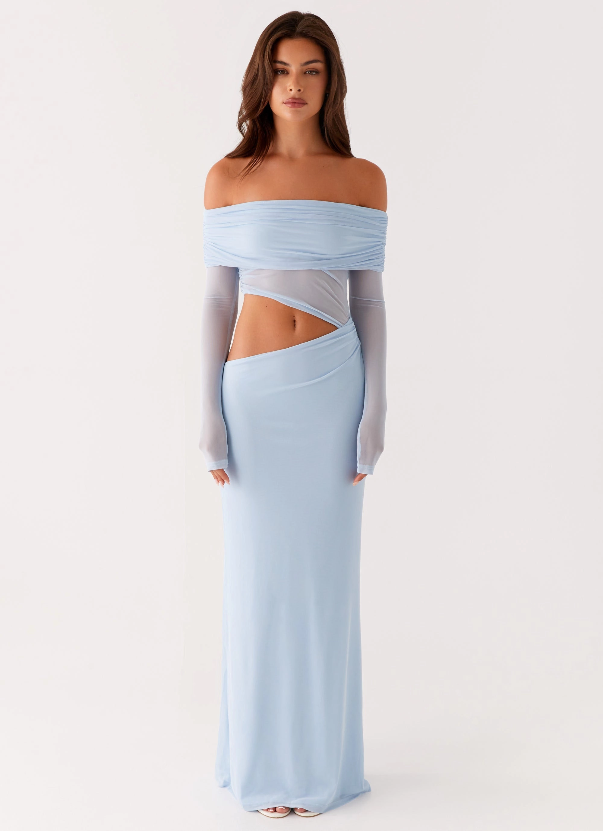 Emery Maxi Dress - Blue Romantic dinner wear Travel piece