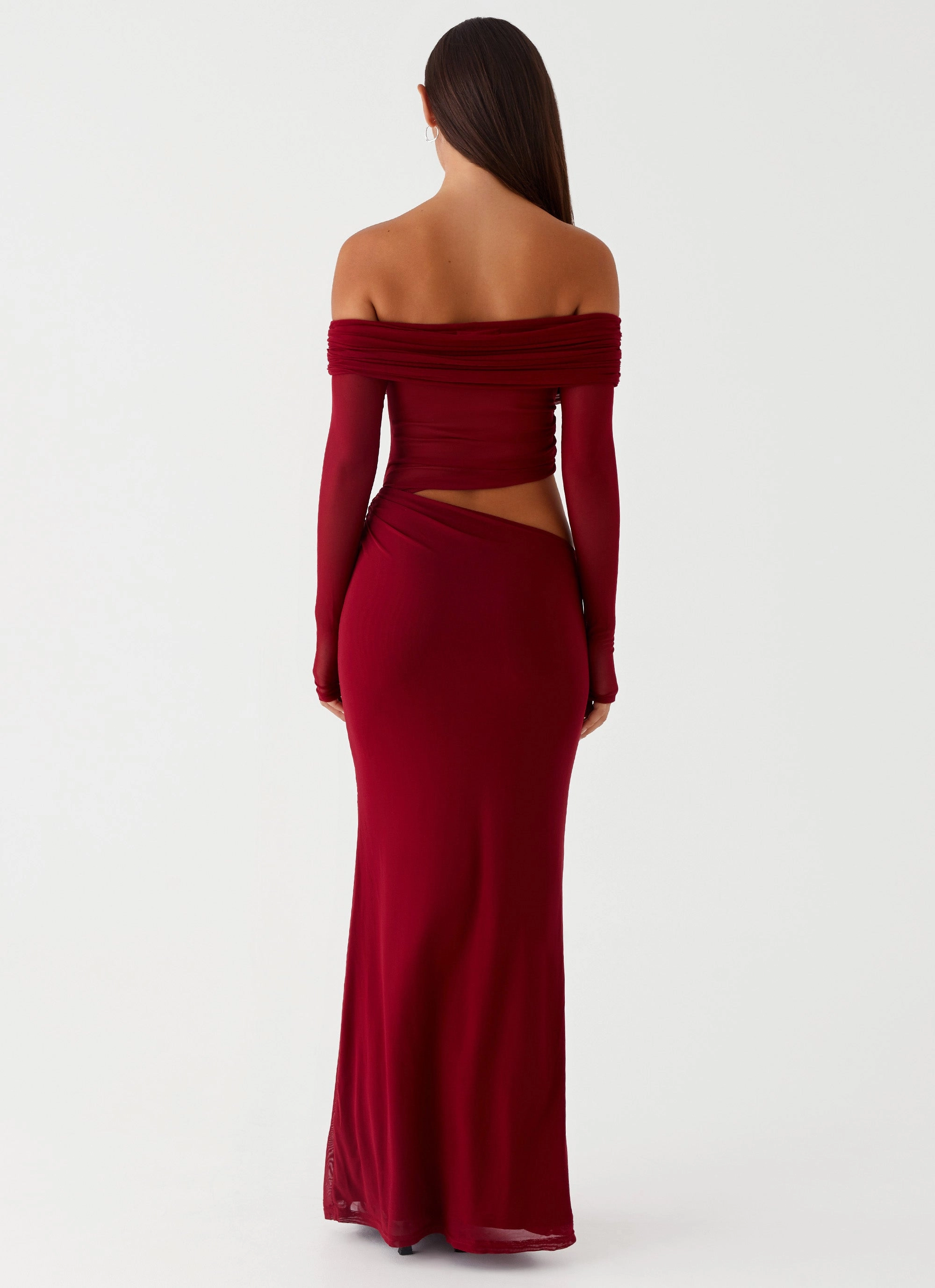 Emery Maxi Dress - Cherry Red Smile Soft