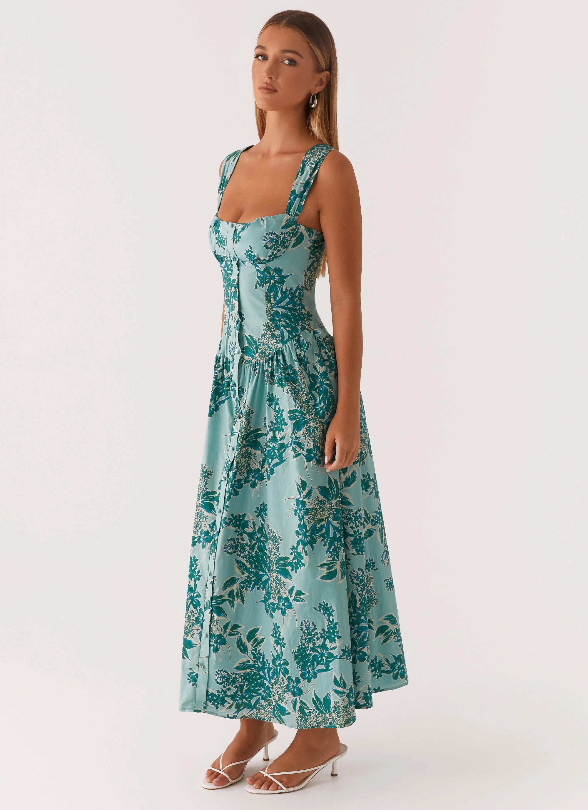 Emmalina Midi Dress - Cloud Nine Floral All Purpose