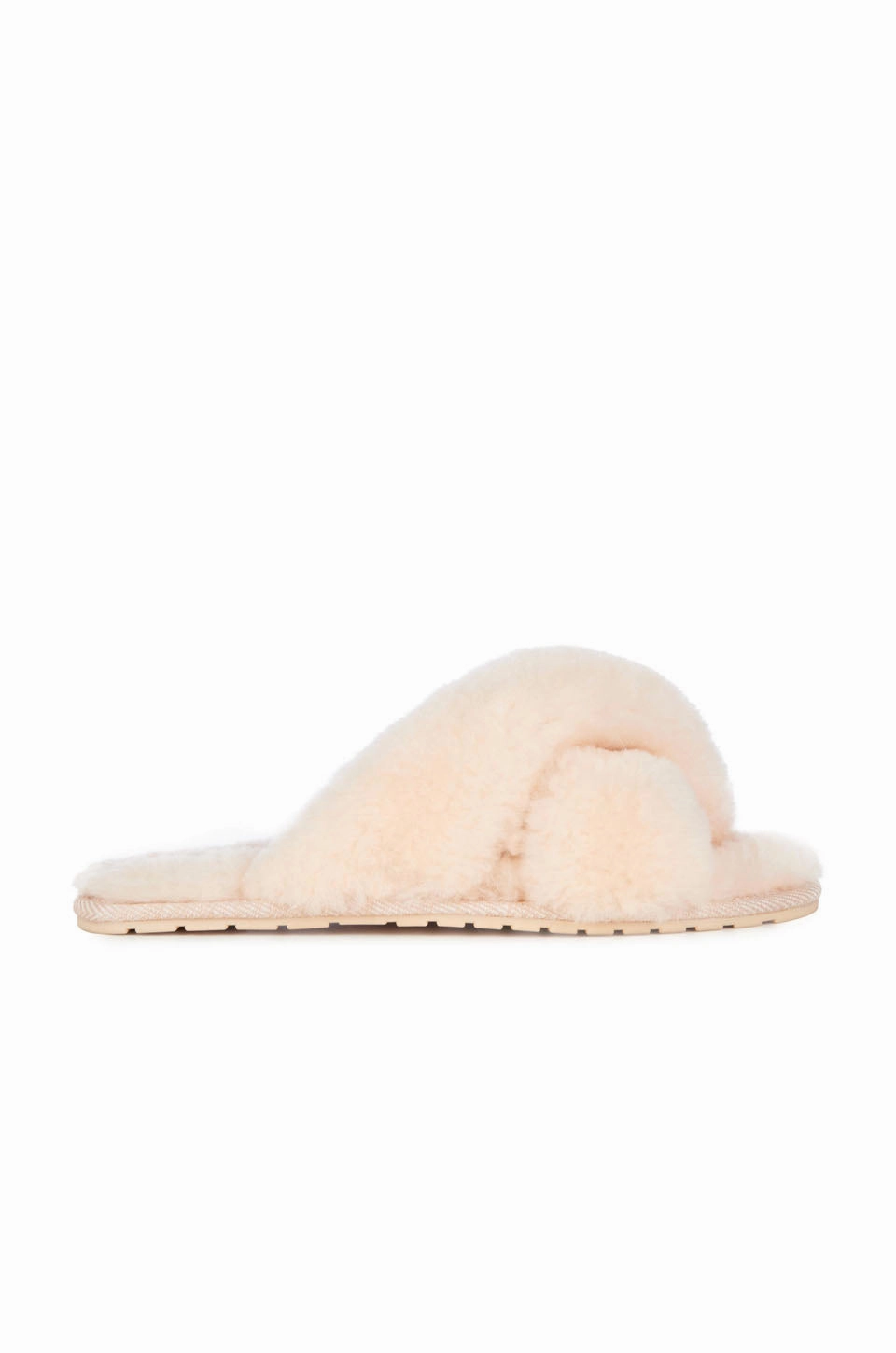 White Clean EMU Australia Mayberry Slippers in Natural