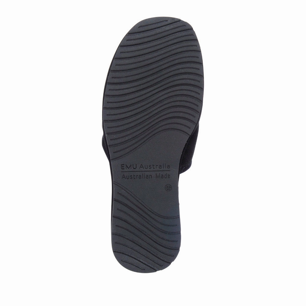 Emu Australia Platinum Yamba Slippers in Black Comfort All-Day