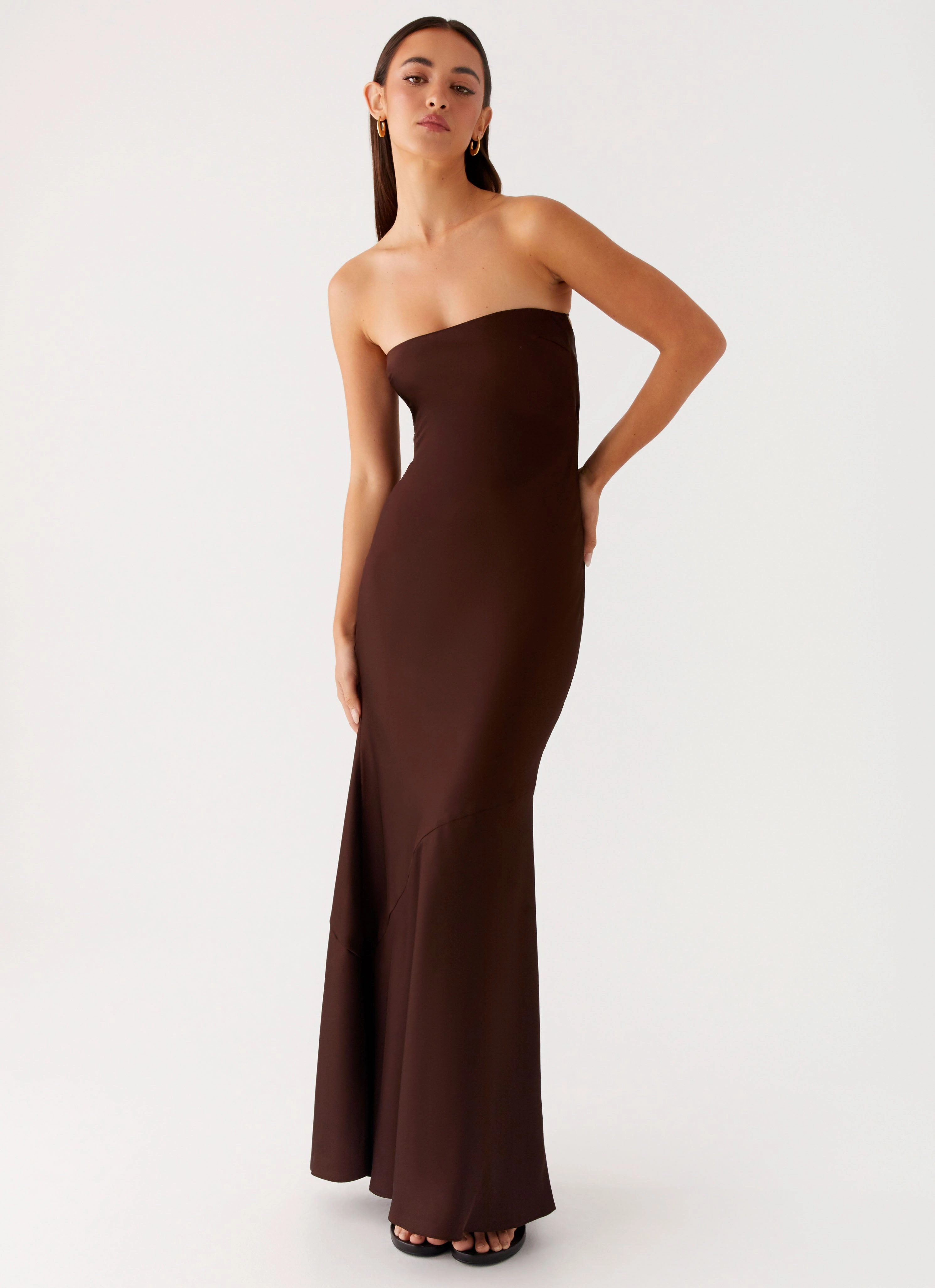 Perfectly Styled Perfect for Layering Endless Nights Maxi Dress - Chocolate