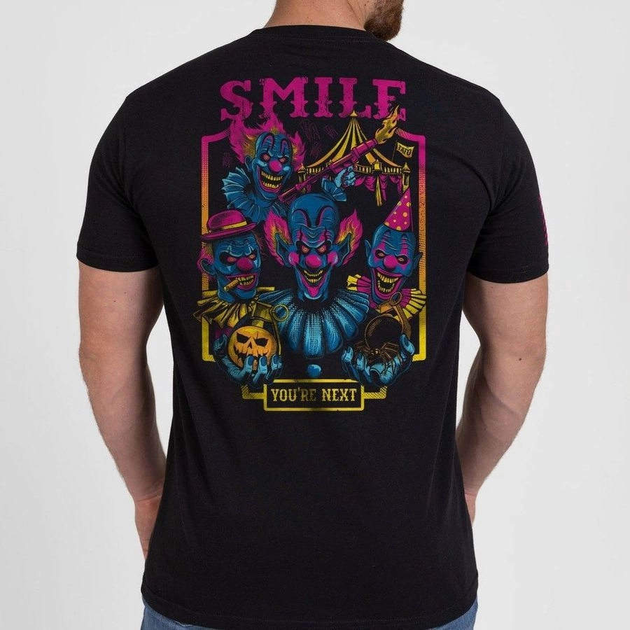 Enjoy The Show T-Shirt - Black Embroidered Details High Durability Weave