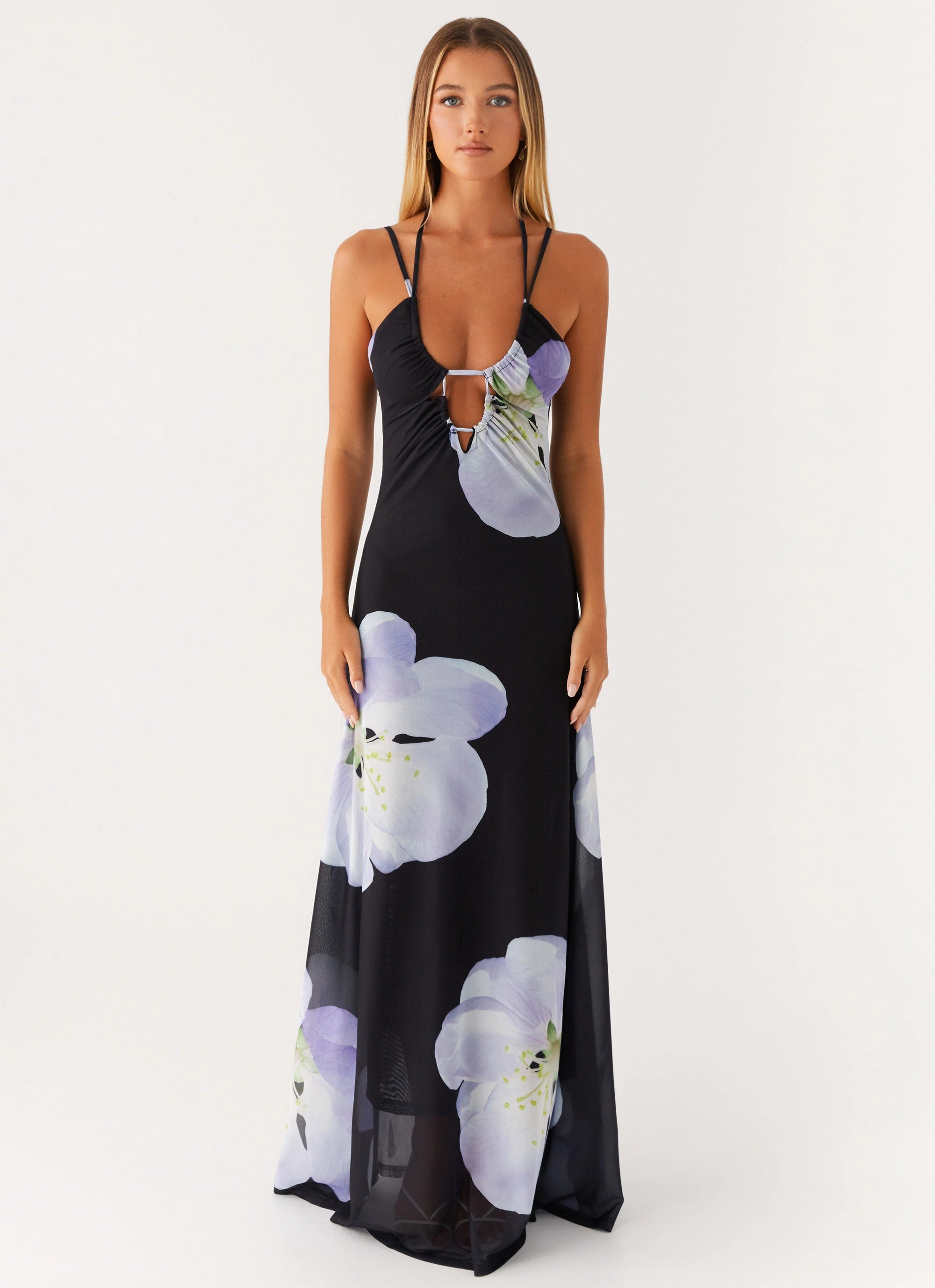 Fit Base Chill Design Enrika Maxi Dress - Flower Print