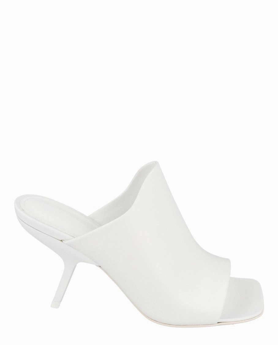 Era Leather Mules Open Toe Design