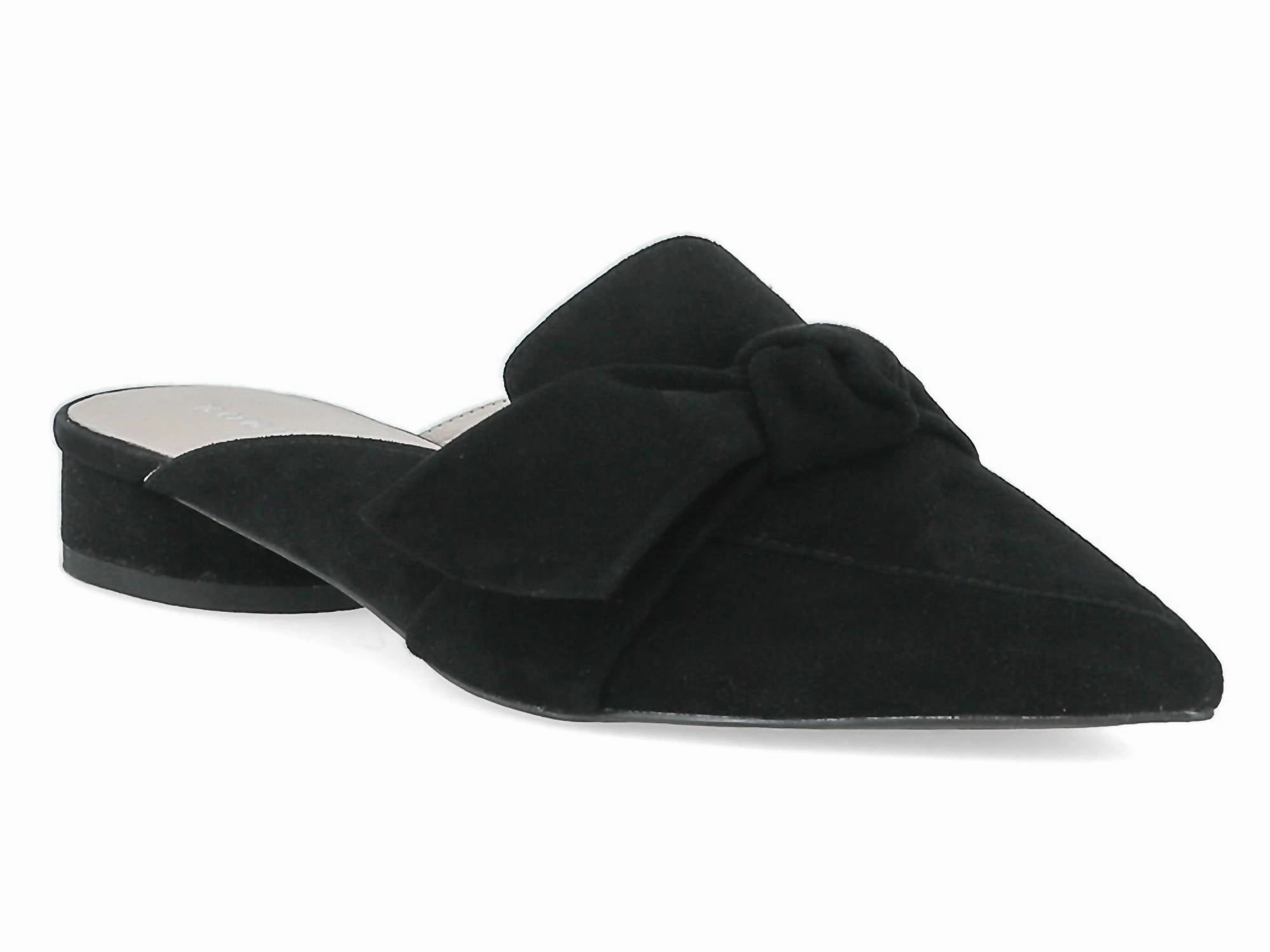 Women's Quantum Suede Mule In Black Easygoing Style