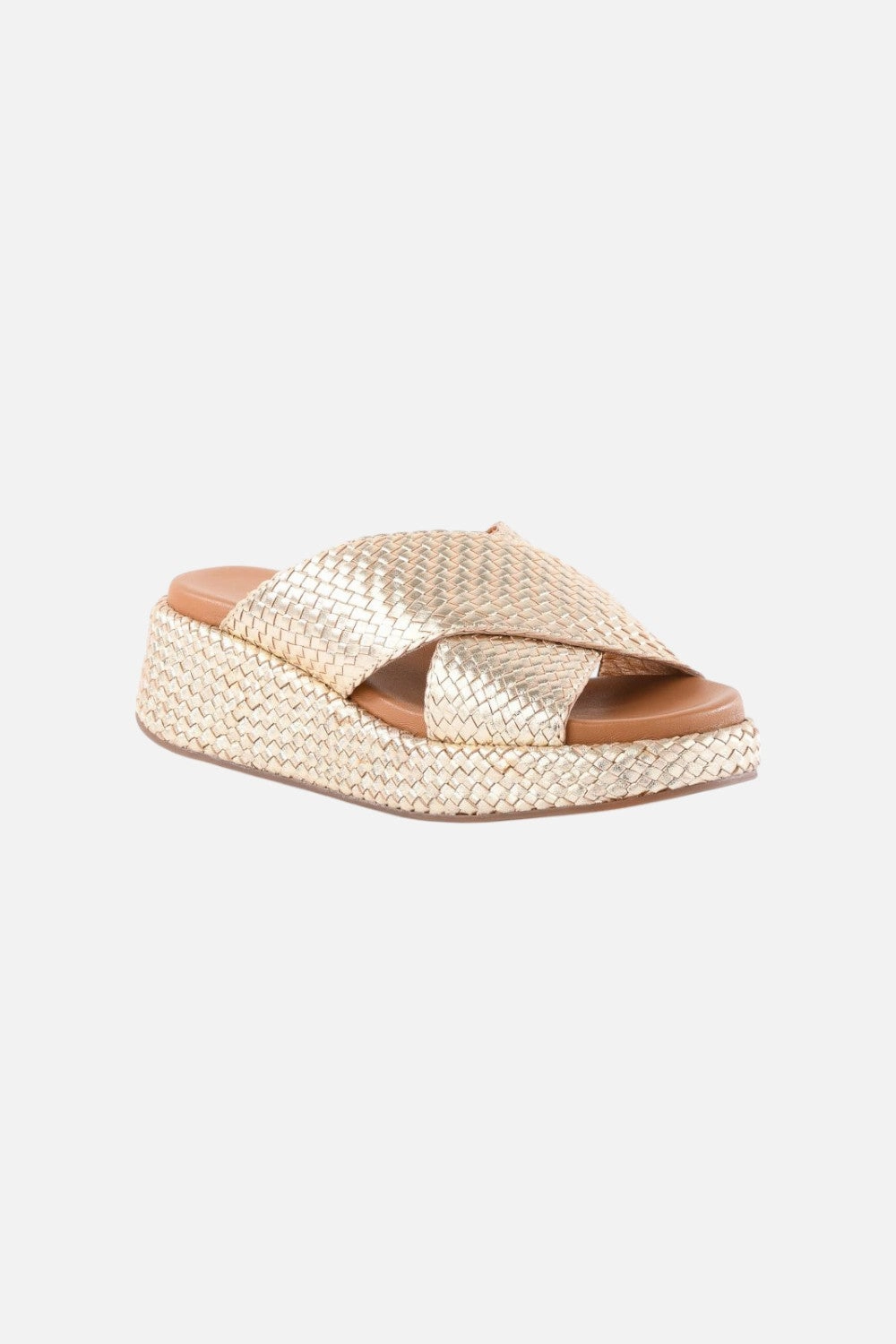 Relax Slip Shoes Comfort Beach Walk Seychelles Key West Sandal in Metallic Gold