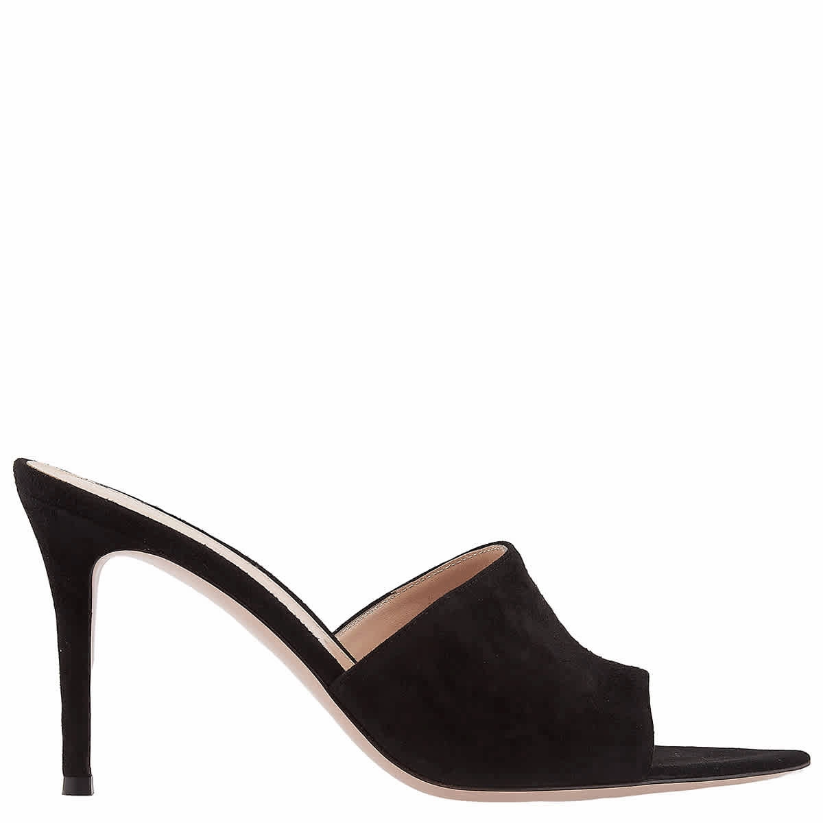 Gianvito Rossi Black Camoscio Suede Mules Superior Performance Chill Vibe