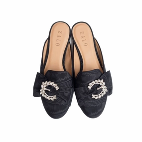 Light Step Eva Midsole Cheers Moire Mule In Black