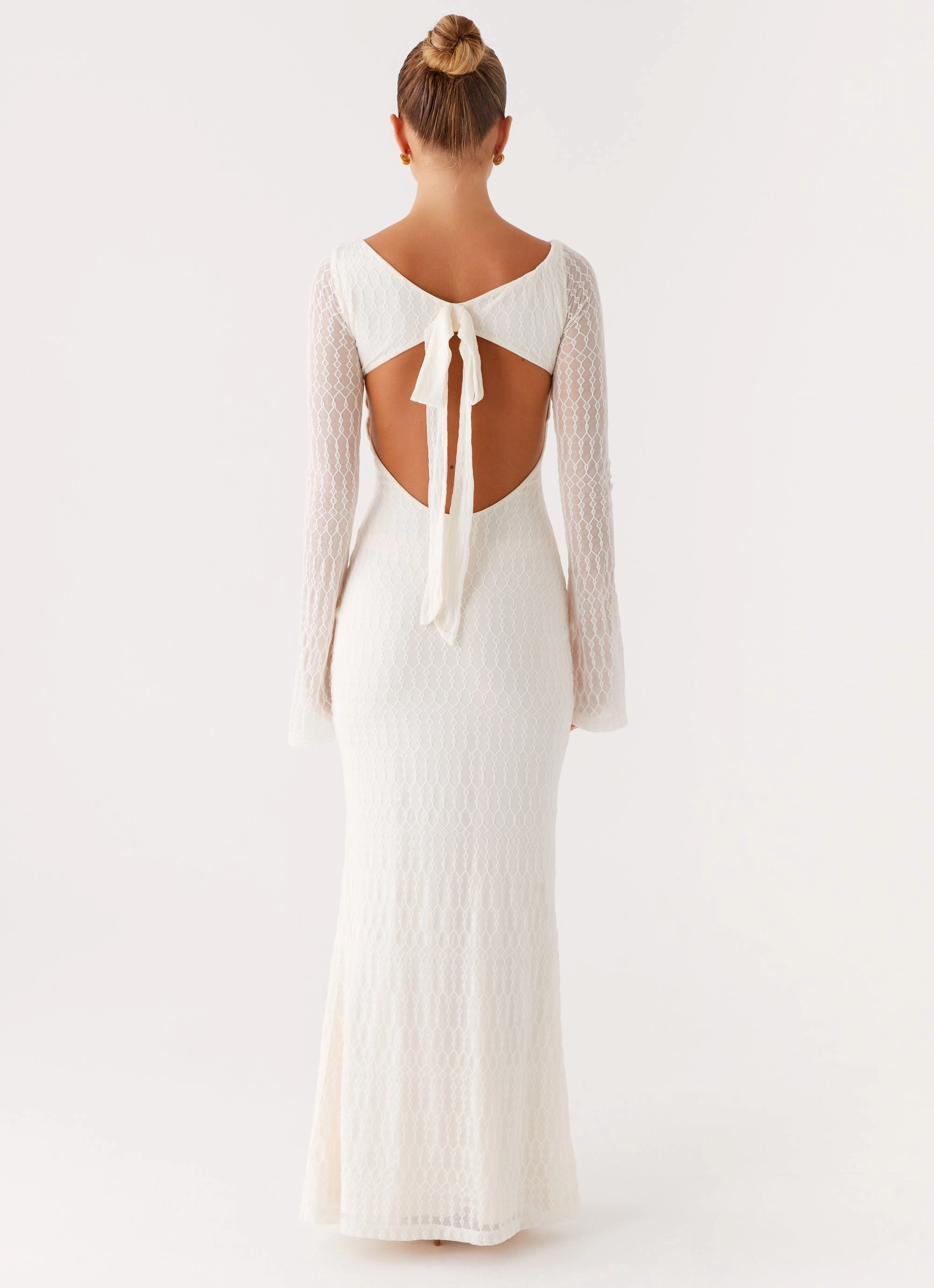 Ethereal Long Sleeve Maxi Dress - Ivory light layering Balanced Tone