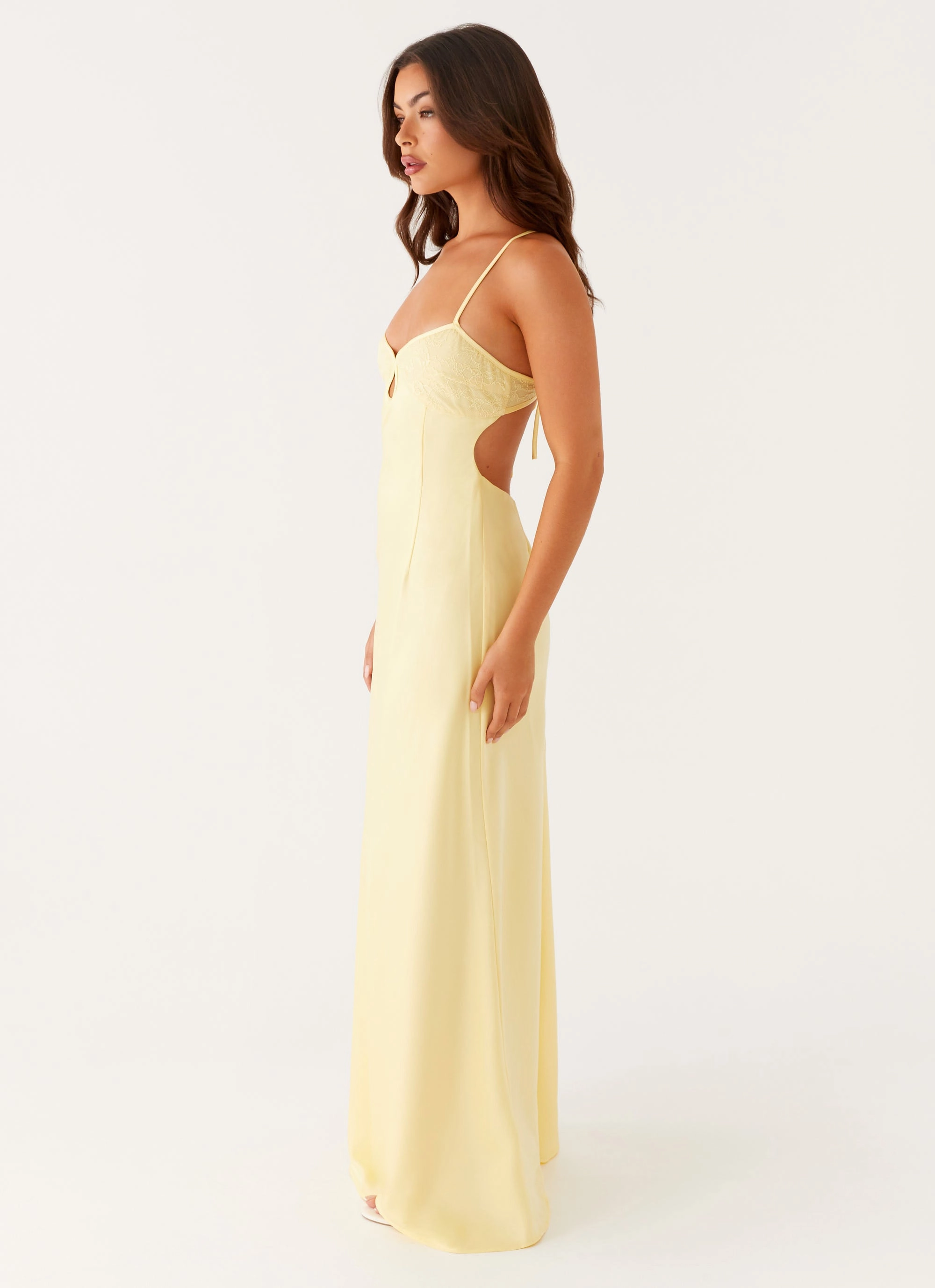 Casual and Smart Comfortable outdoor wear Joanie Maxi Dress - Yellow