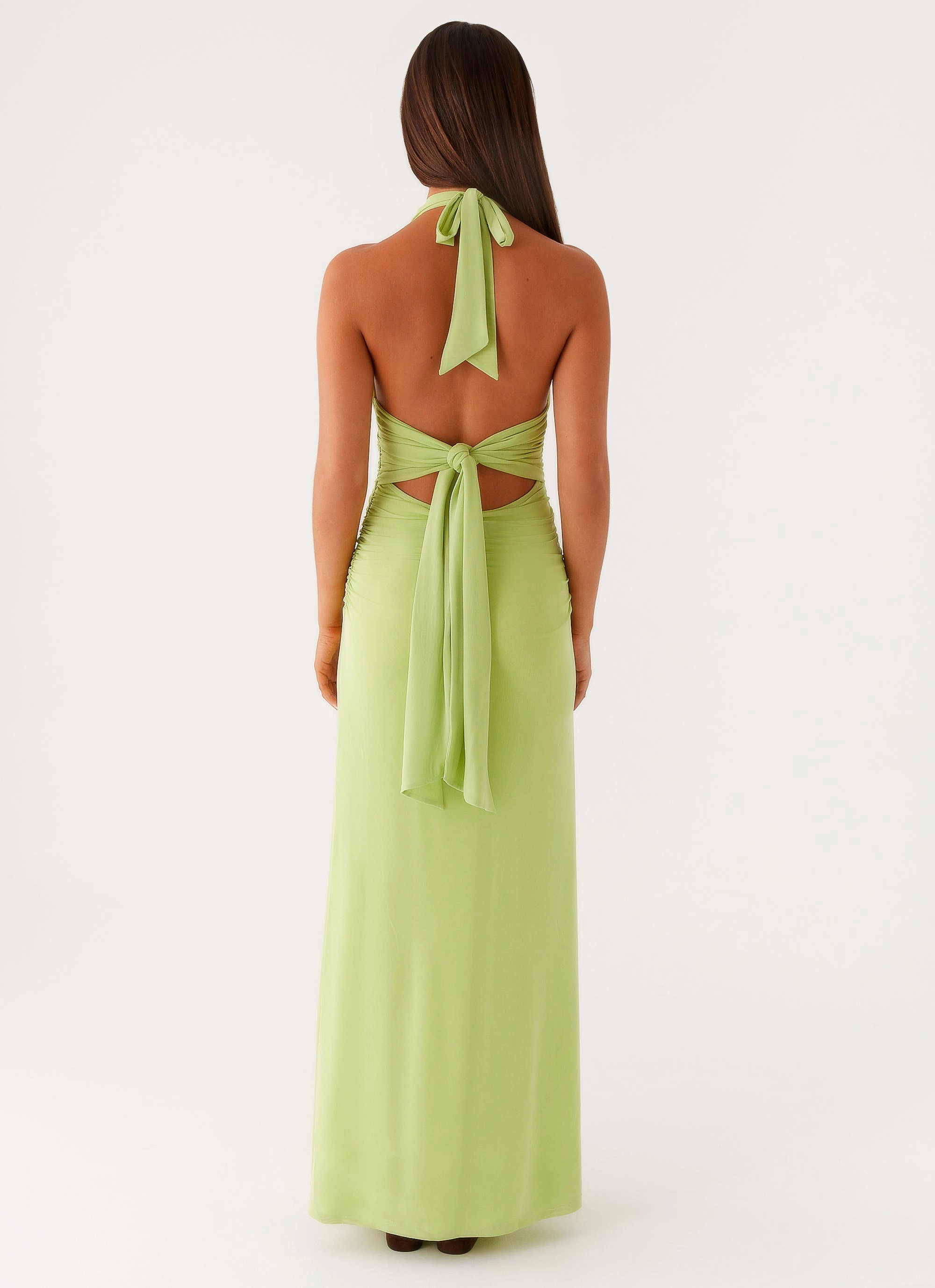 WideCollarDesign Kerrie Maxi Dress - Lime