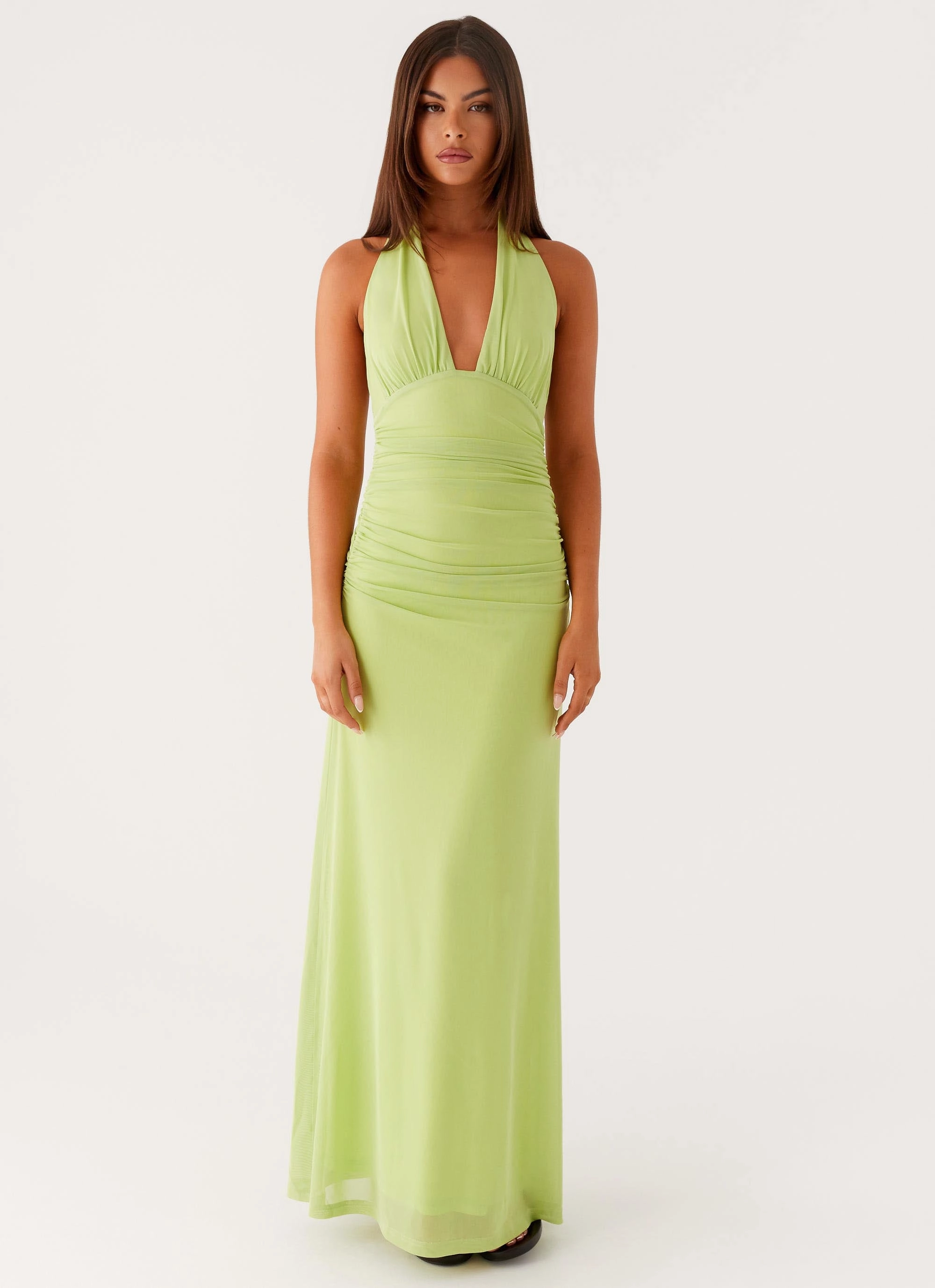 Timeless Look Wear Chic Spirit Kerrie Maxi Dress - Lime