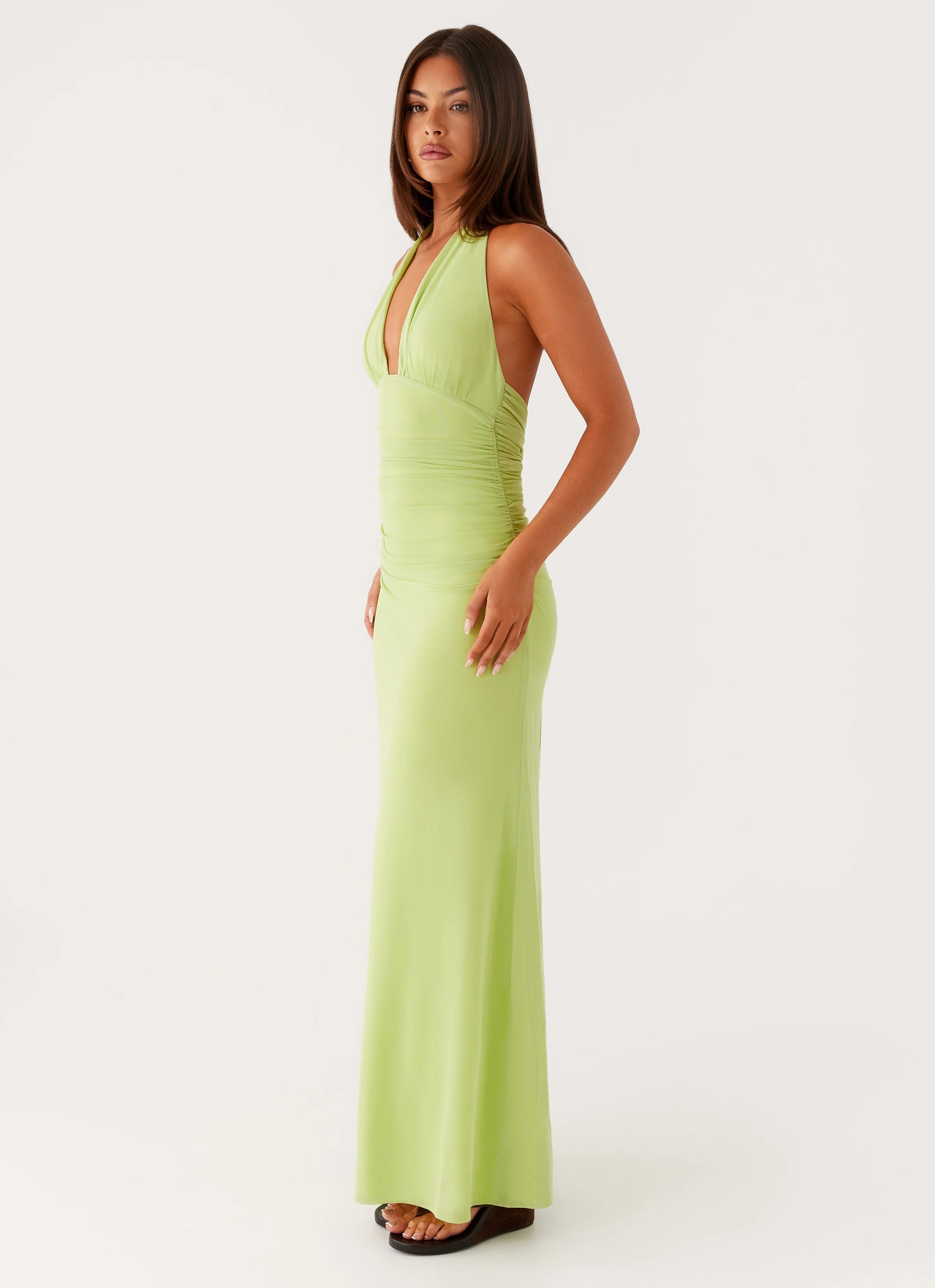 Kerrie Maxi Dress - Lime Comfortable and Fashionable