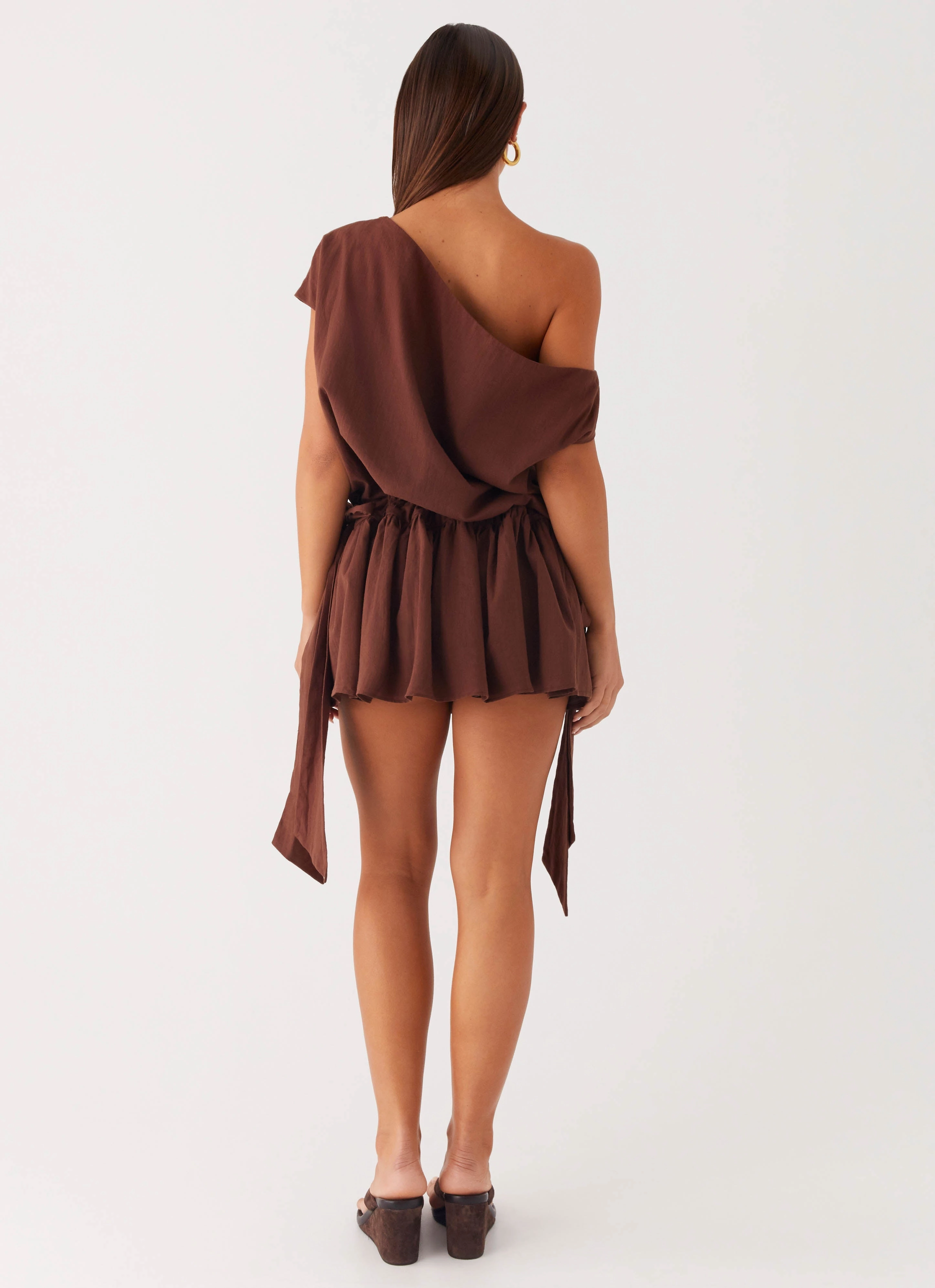 Ettie Mini Dress - Chocolate Perfect Comfort Wear