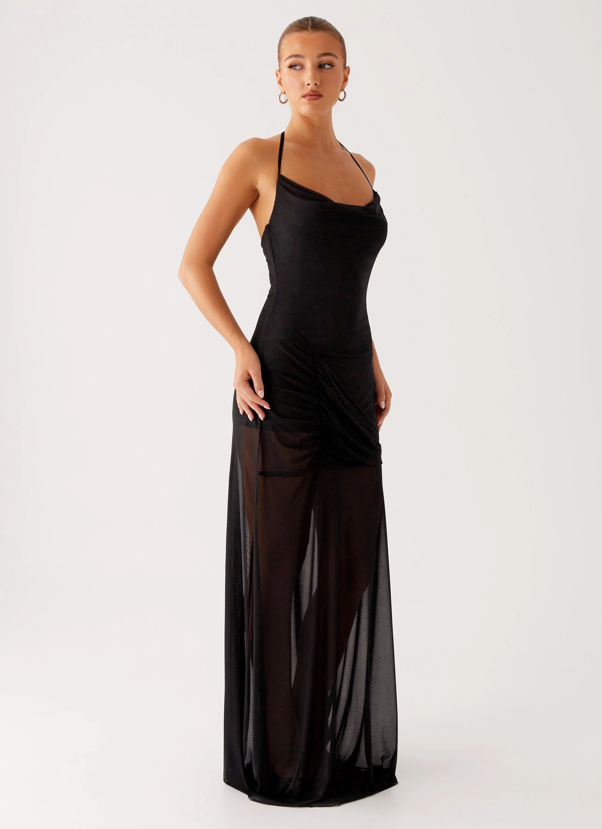 Mckinley Maxi Dress - Black Deep Hue Cool Fabric