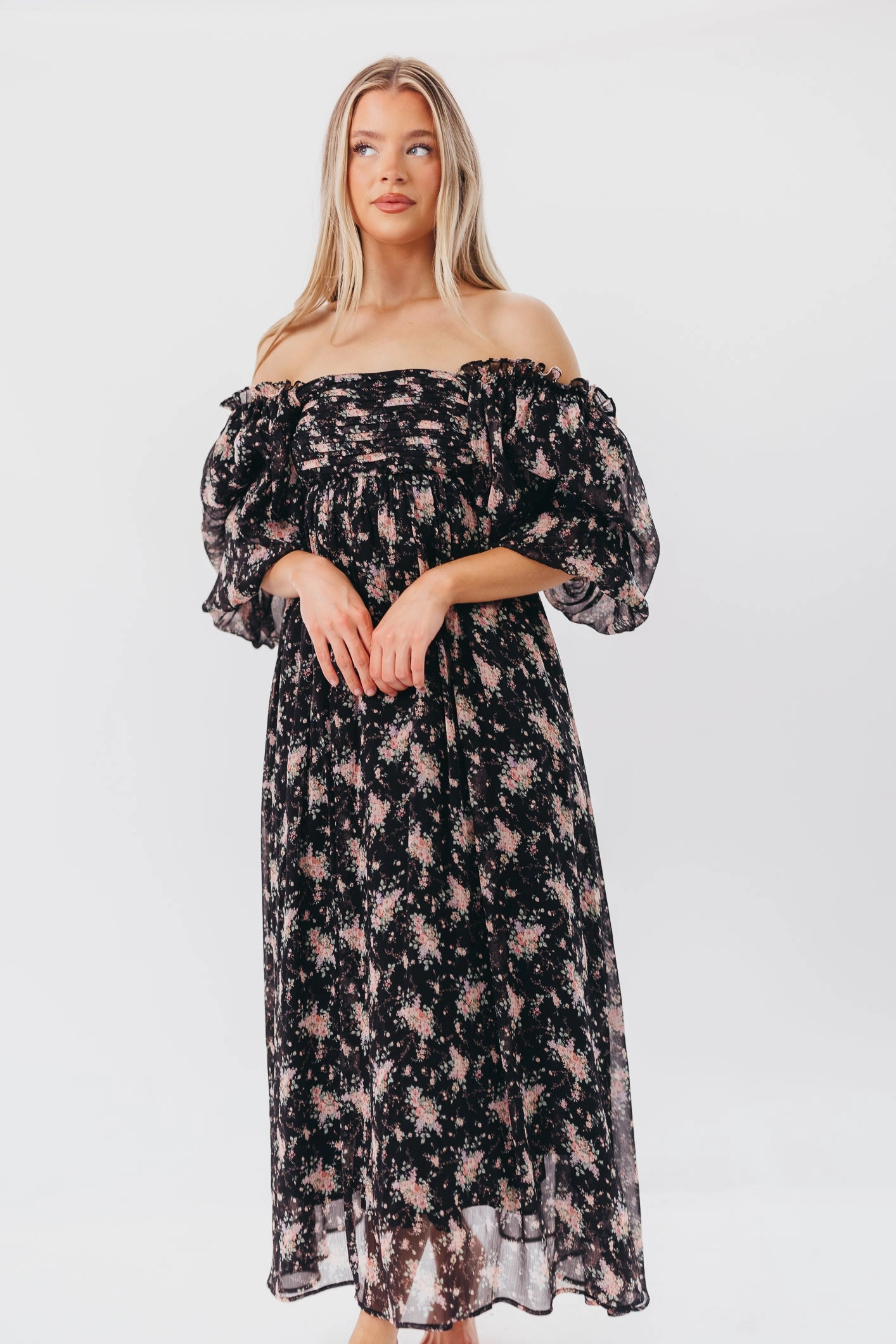 Melody Maxi Dress in Black - Bump Friendly & Inclusive Sizing (S-3XL) Stretch-Recovery
