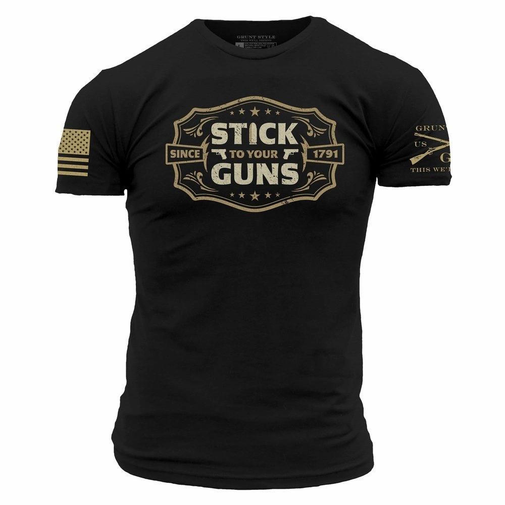 EcoConscious Processing Stick To Your Guns T-Shirt - Black