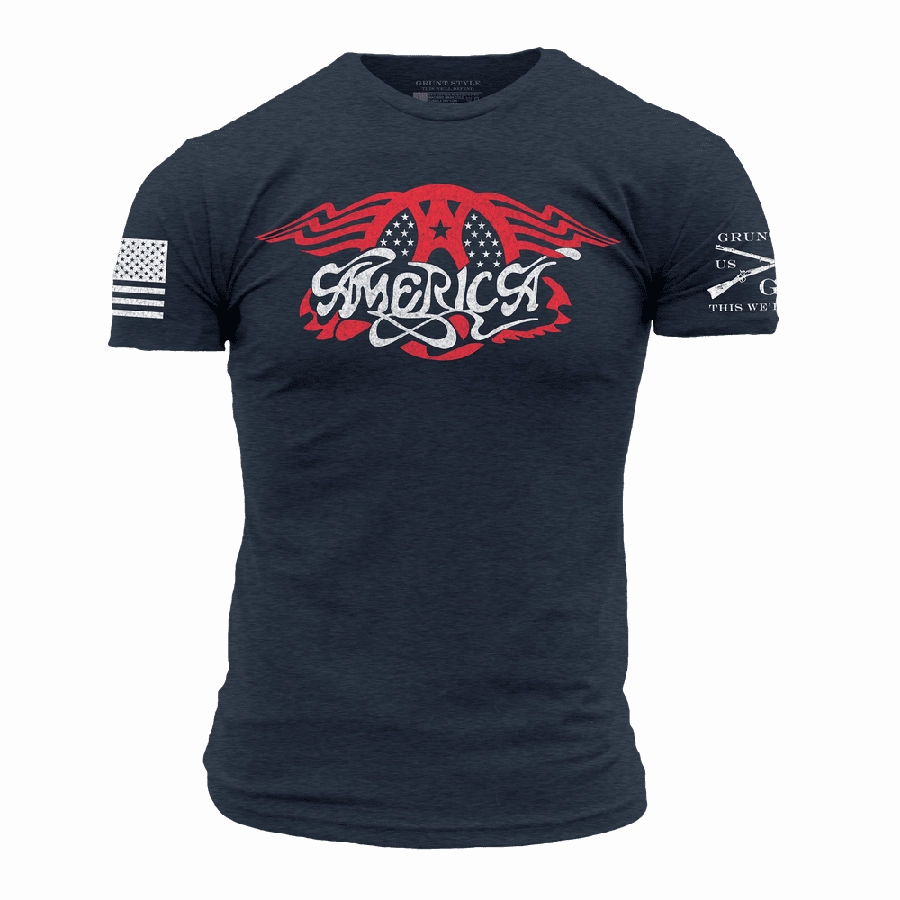 Classic Wearable Soft Feel AeroAmerica T-Shirt - Midnight Navy