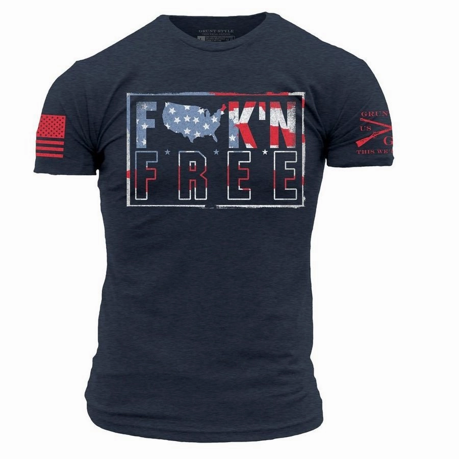 Perfect Layer Wear F*ck'n Free T-Shirt - Midnight Navy