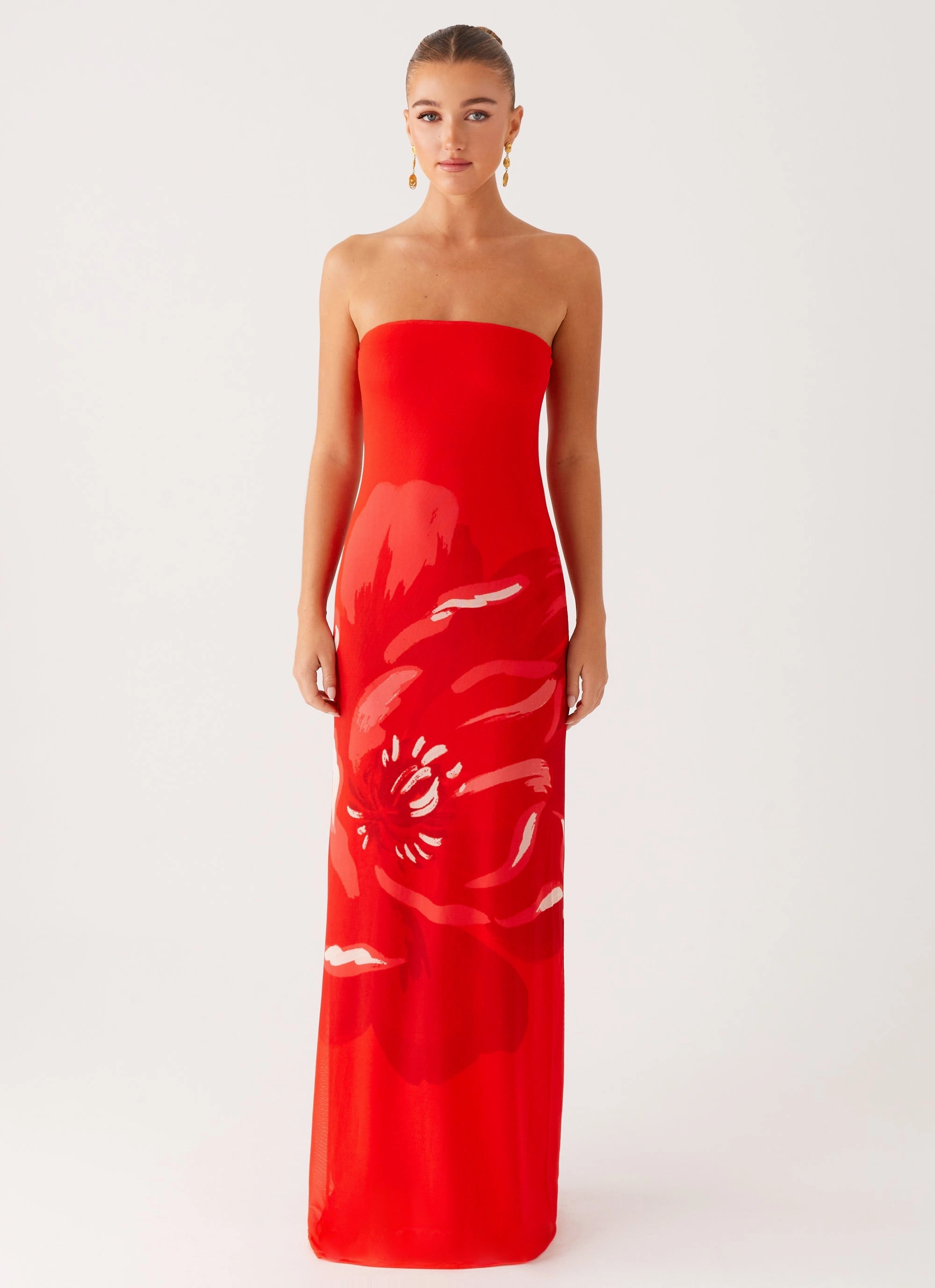 everyday staple Lightweight and Breezy Fabian Maxi Dress - Red