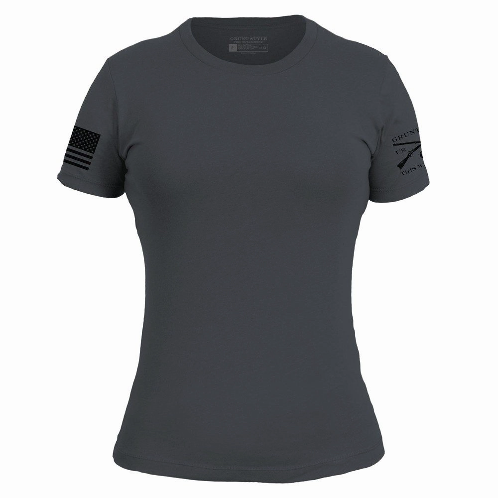 Basic T-Shirt Women's Slim Fit - Heavy Metal Soft Breathable