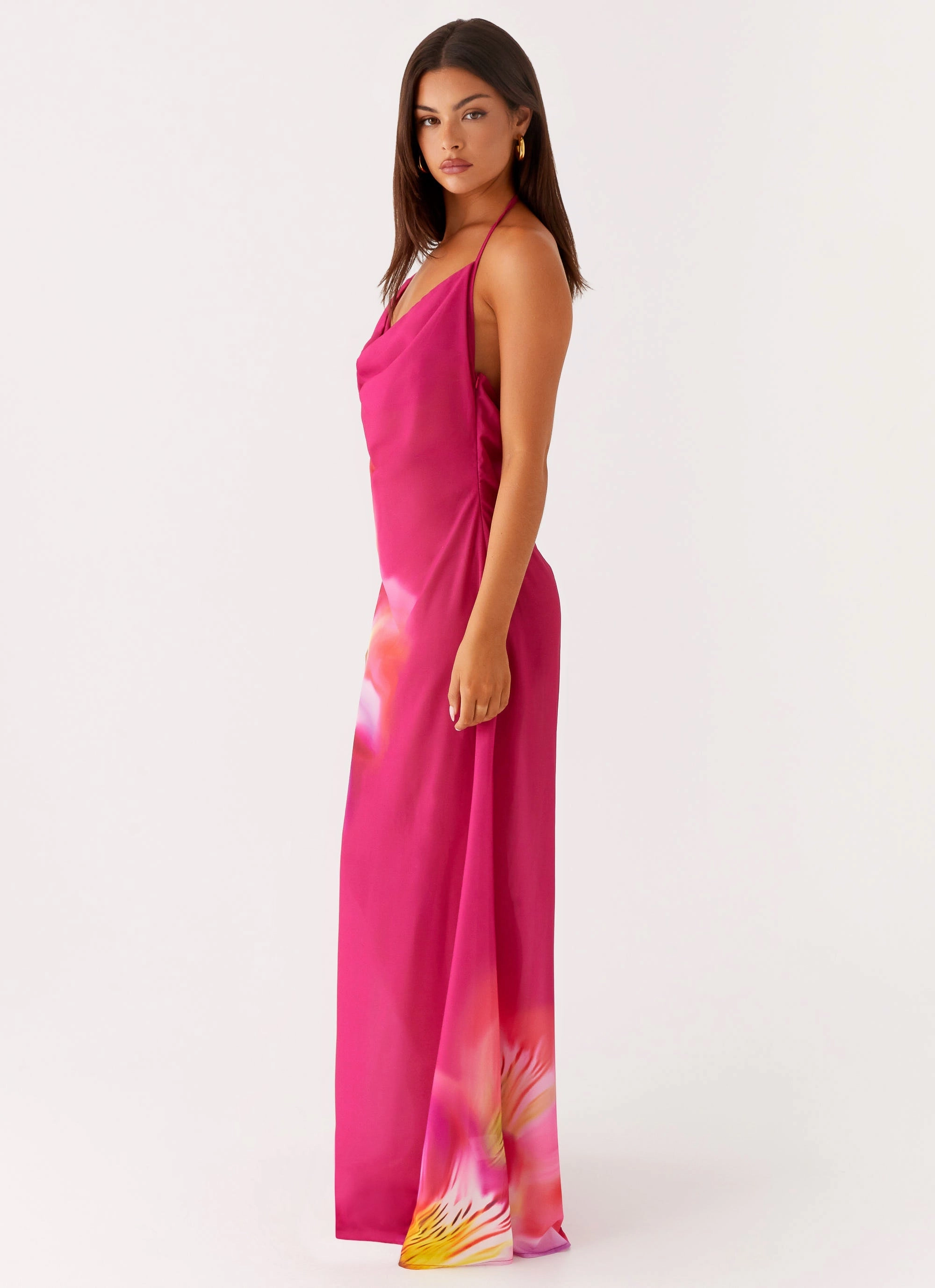 Daywear Mood Fantasy Maxi Dress - Pink Tropical