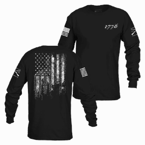 1776 Flag Long Sleeve - Black Inland area Cake
