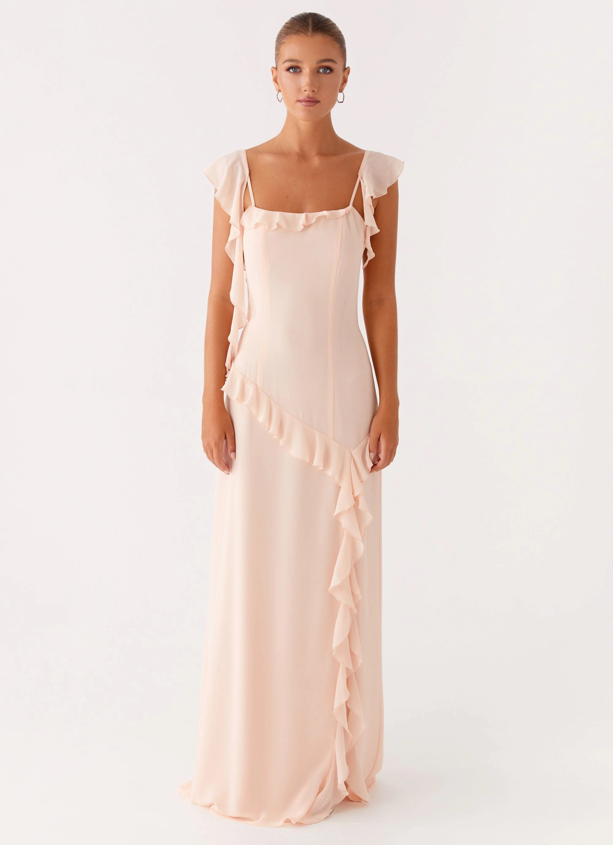 Dreamy Presence Perfect for Travel Naya Maxi Dress - Peach