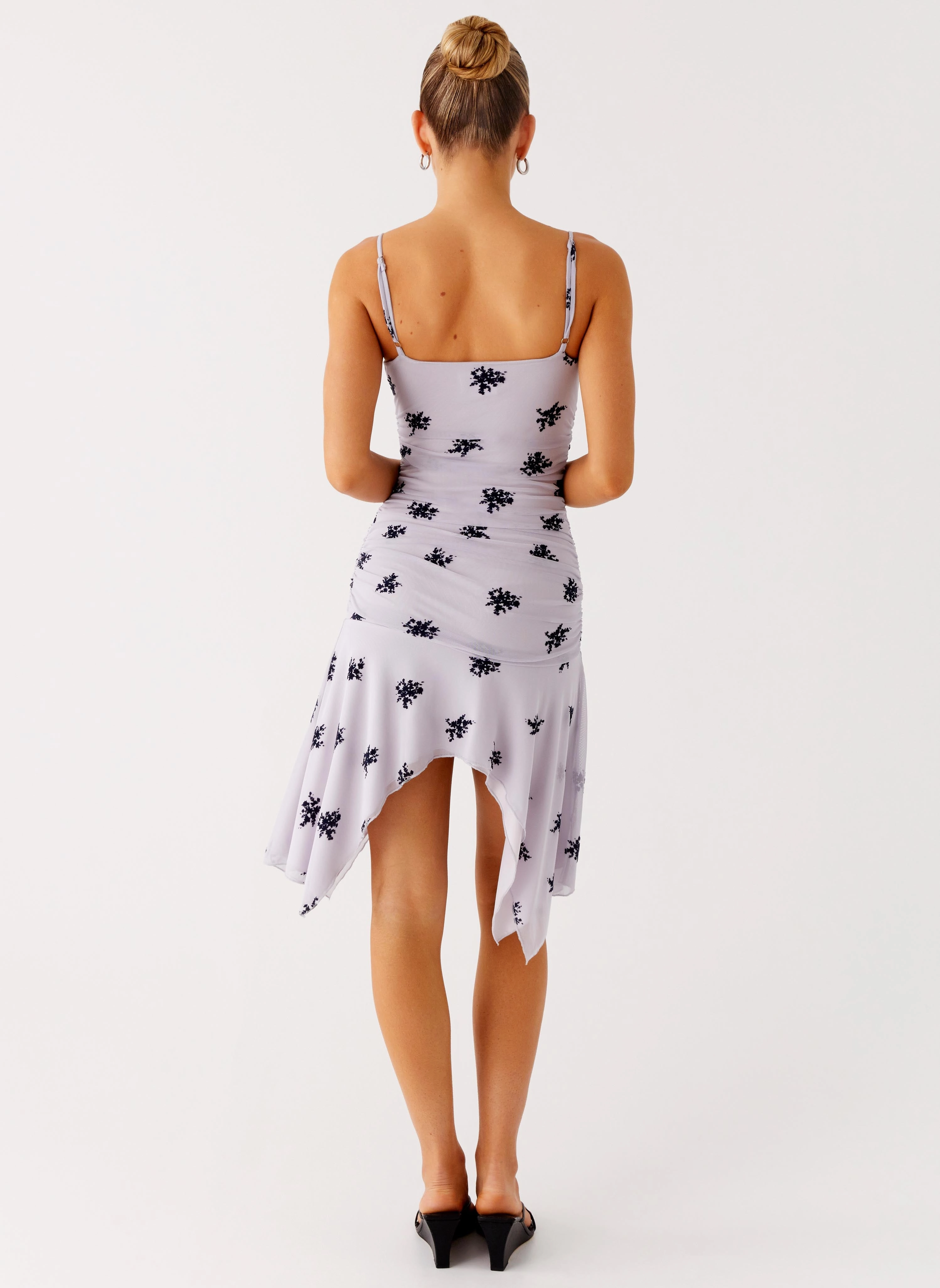 Wedding-Guest Amor Flock Hanky Mini Dress - Lilac