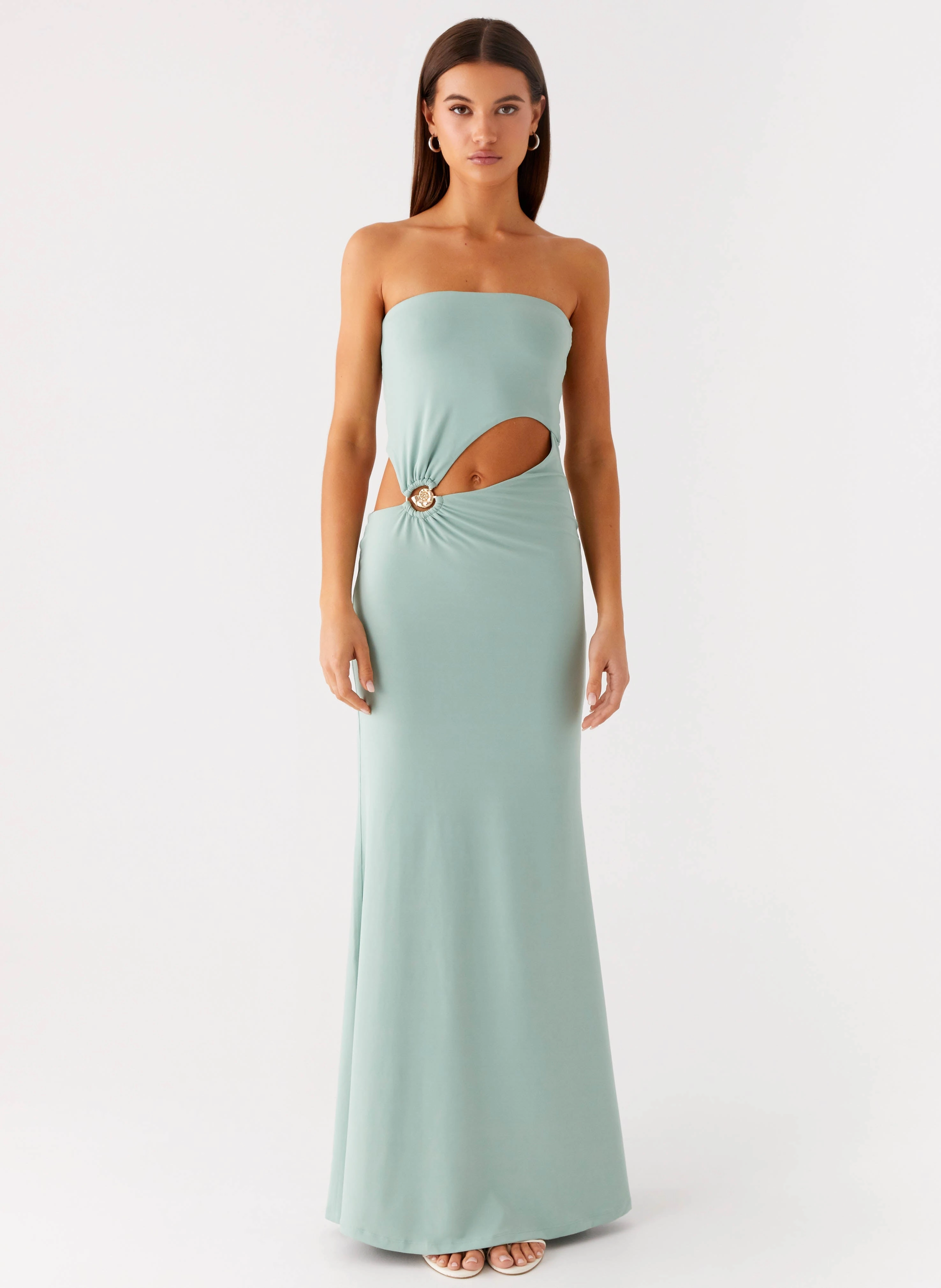 Laurella Maxi Dress - Sage Garden-Party Perfect Look