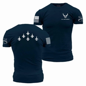 USAF - Formation T-Shirt - Navy Beachwear Perfect Layer Wear