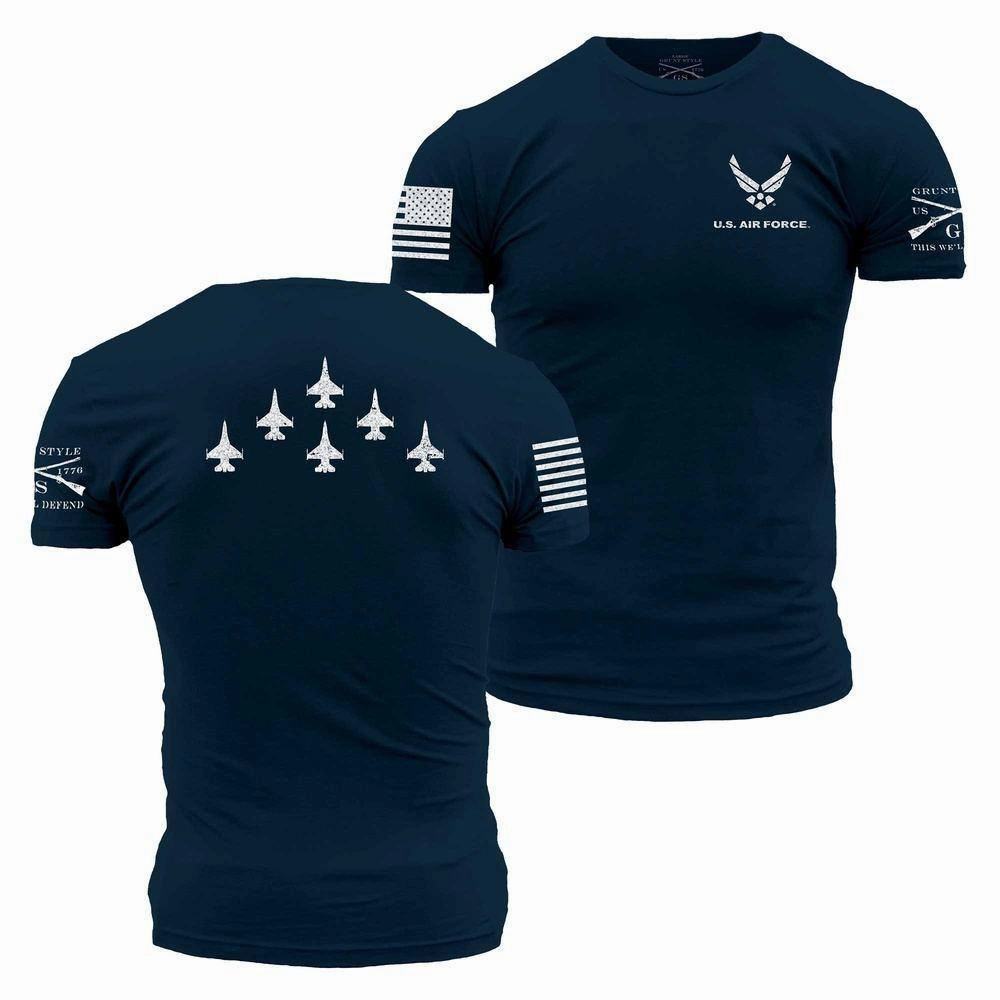 USAF - Formation T-Shirt - Navy Effortless Fashion