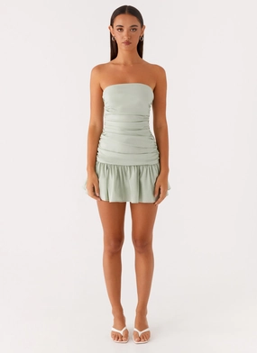 Carmel Mini Dress - Sage Luxe Wear
