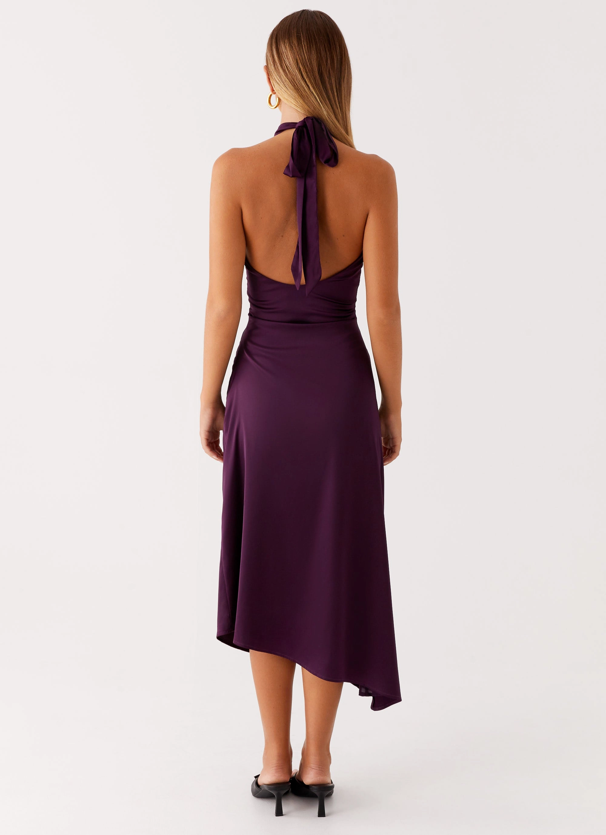 Casta Halterneck Midi Dress - Plum Perfect Design
