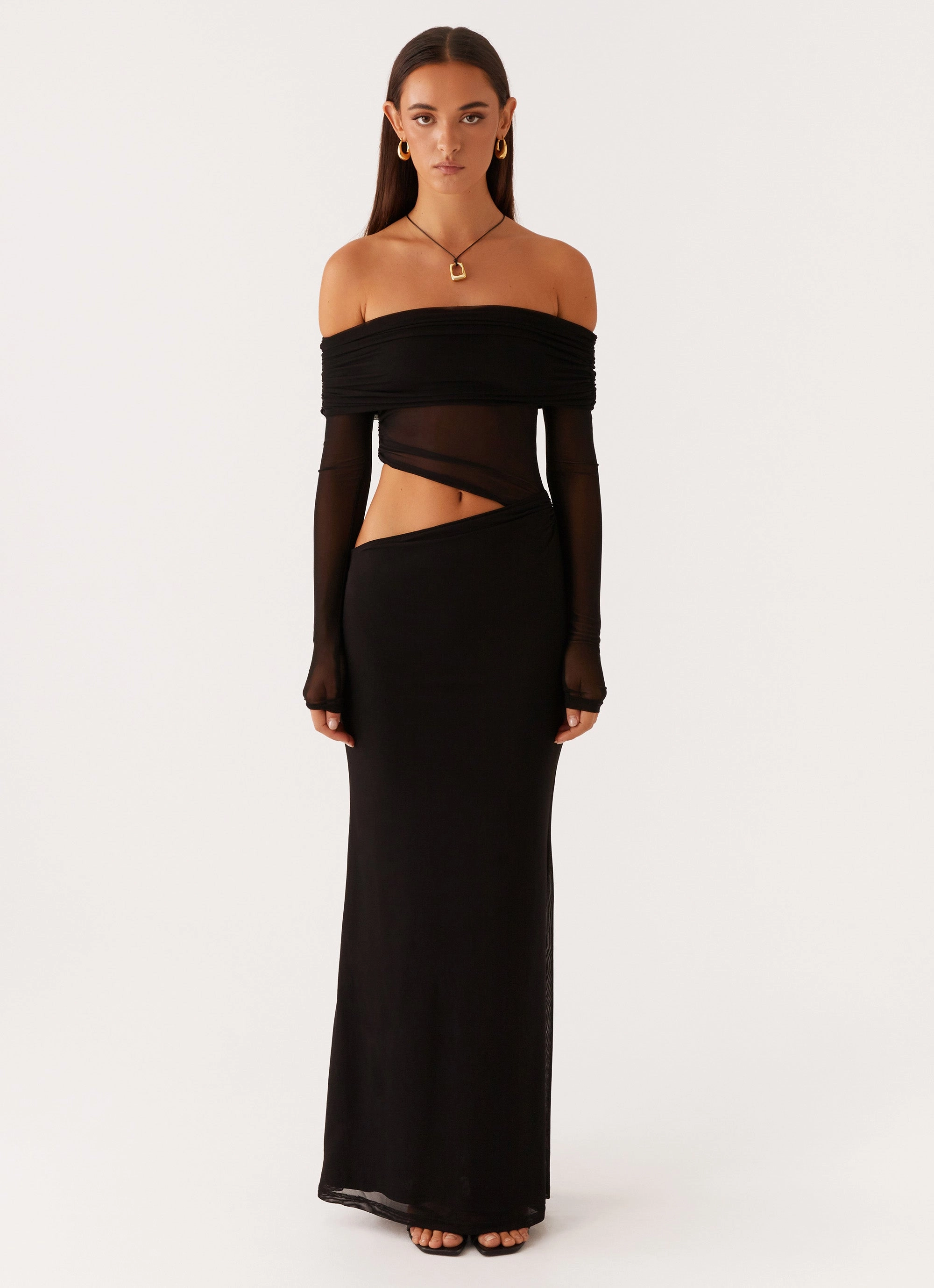 Emery Maxi Dress - Black Romantic Vibes