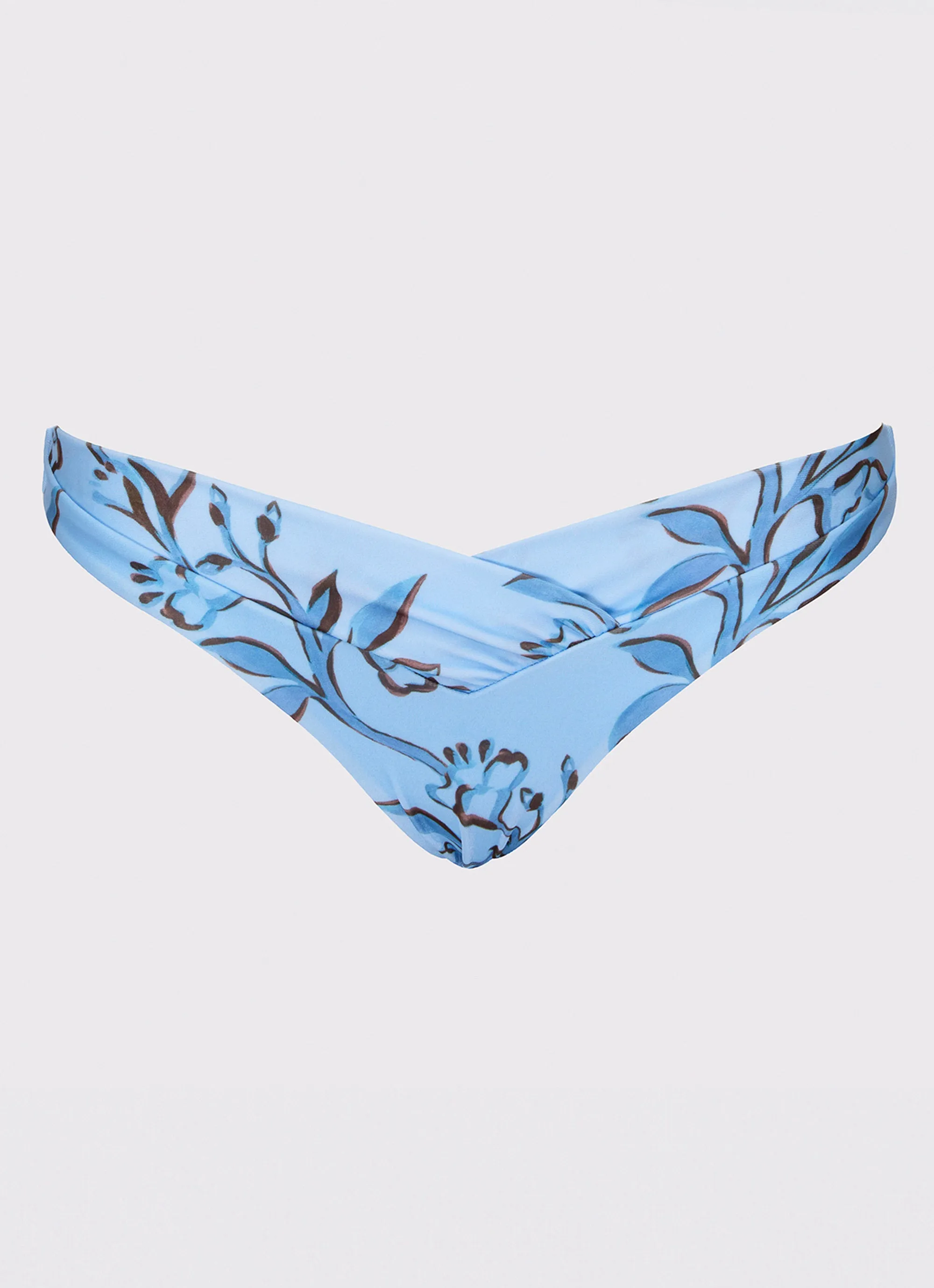 Delta Bikini Bottoms - Blue Floral Print Trendy Outfit Relaxing Moments