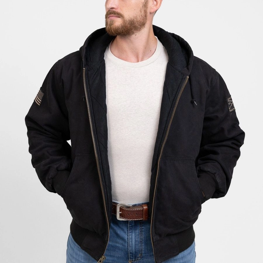 Grunt Style Hooded Field Jacket - Black Chill Proof Style Sporty Chic