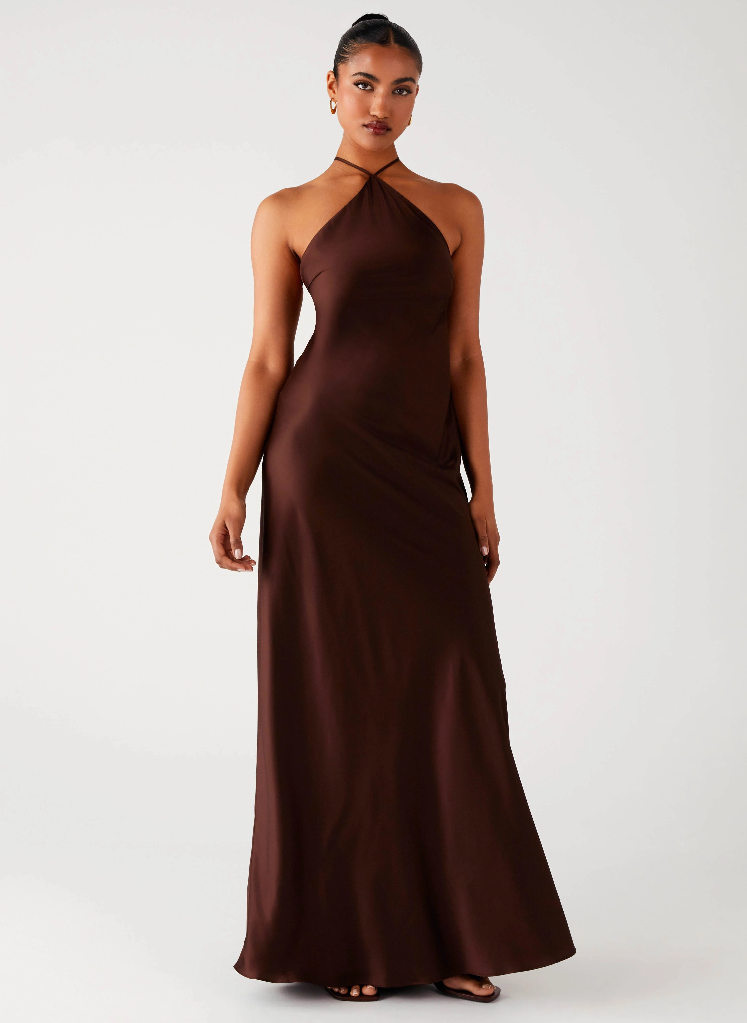 Tulama Maxi Dress - Chocolate Happy Fit