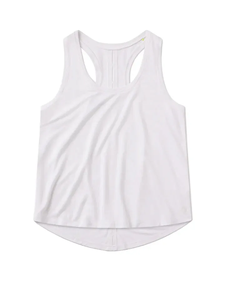 zipper pull Featherweight Mesh Racer Back Tank
