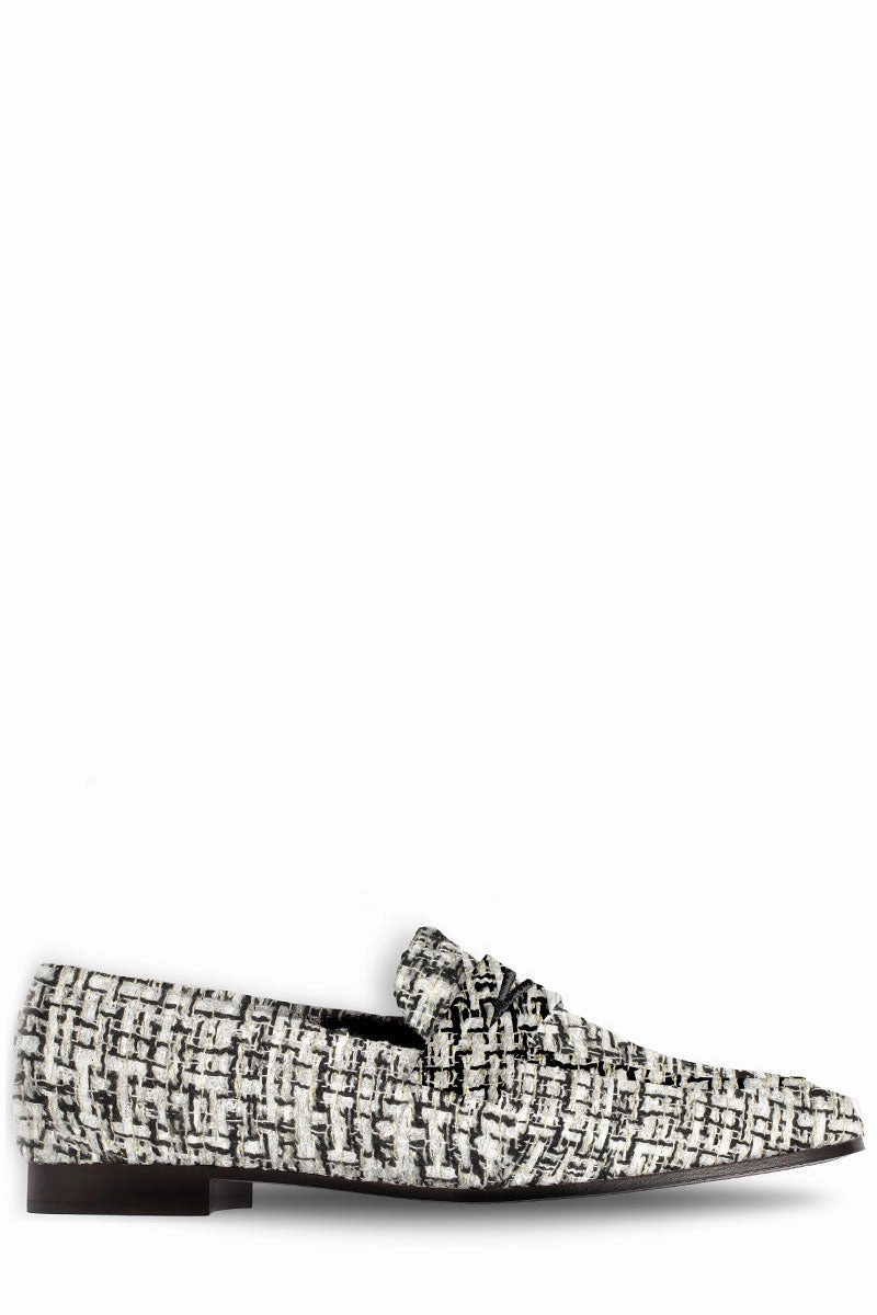 Elegant Comfort Casual Slip-On Tweed Flaneur