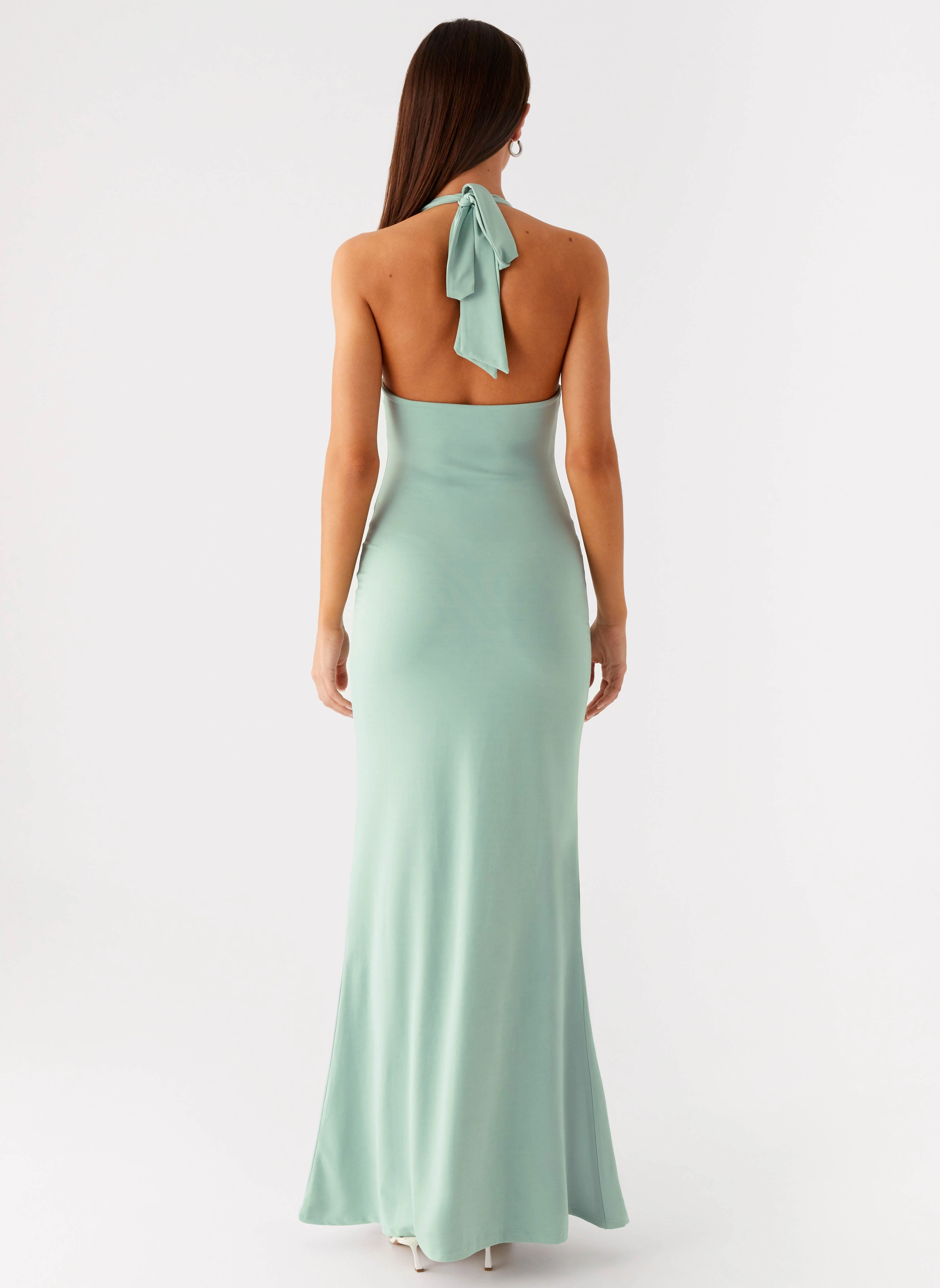 Vibrant Edge Fern Valley Maxi Dress - Sage