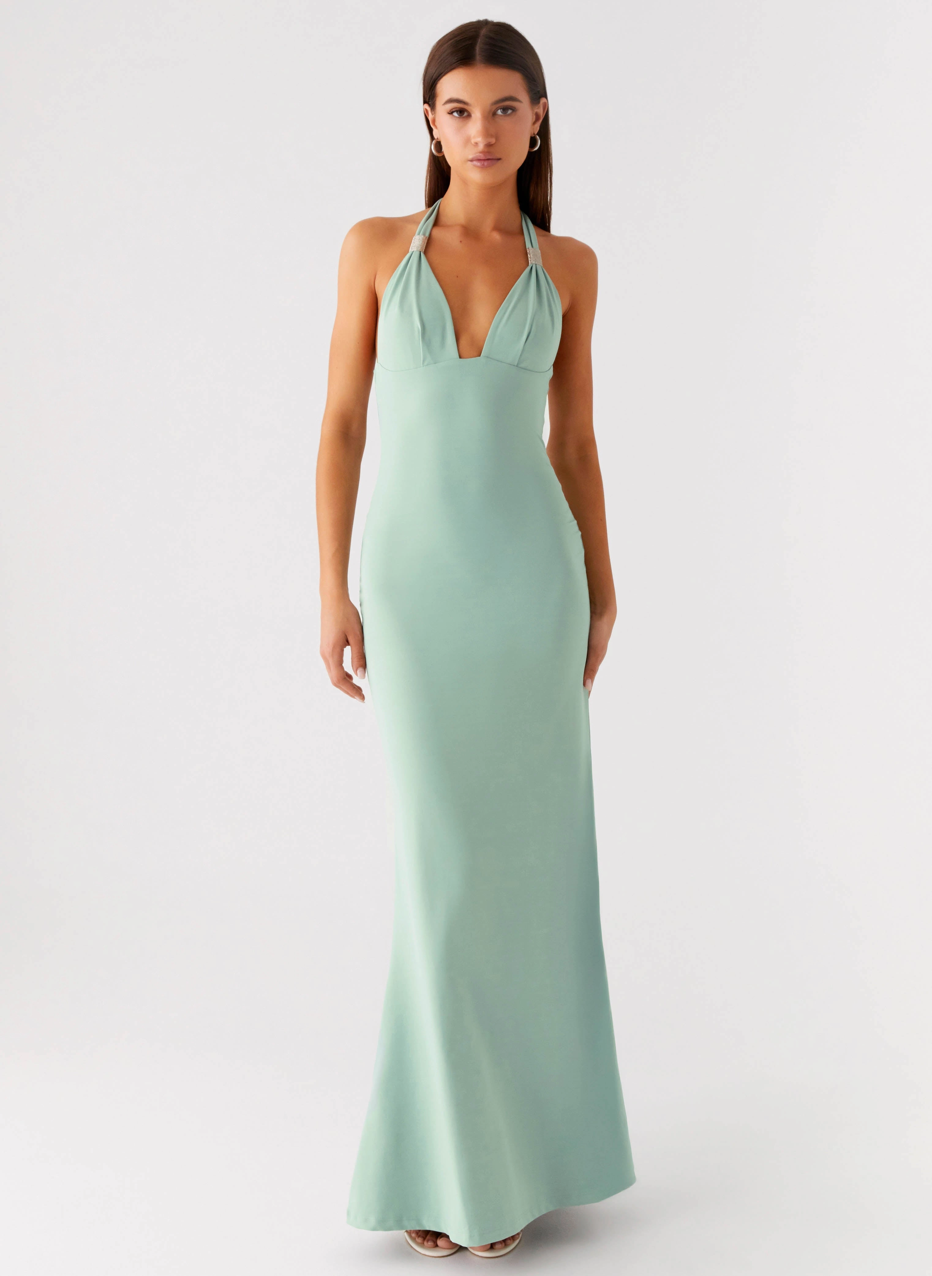 Fern Valley Maxi Dress - Sage Comfy Design Compressible