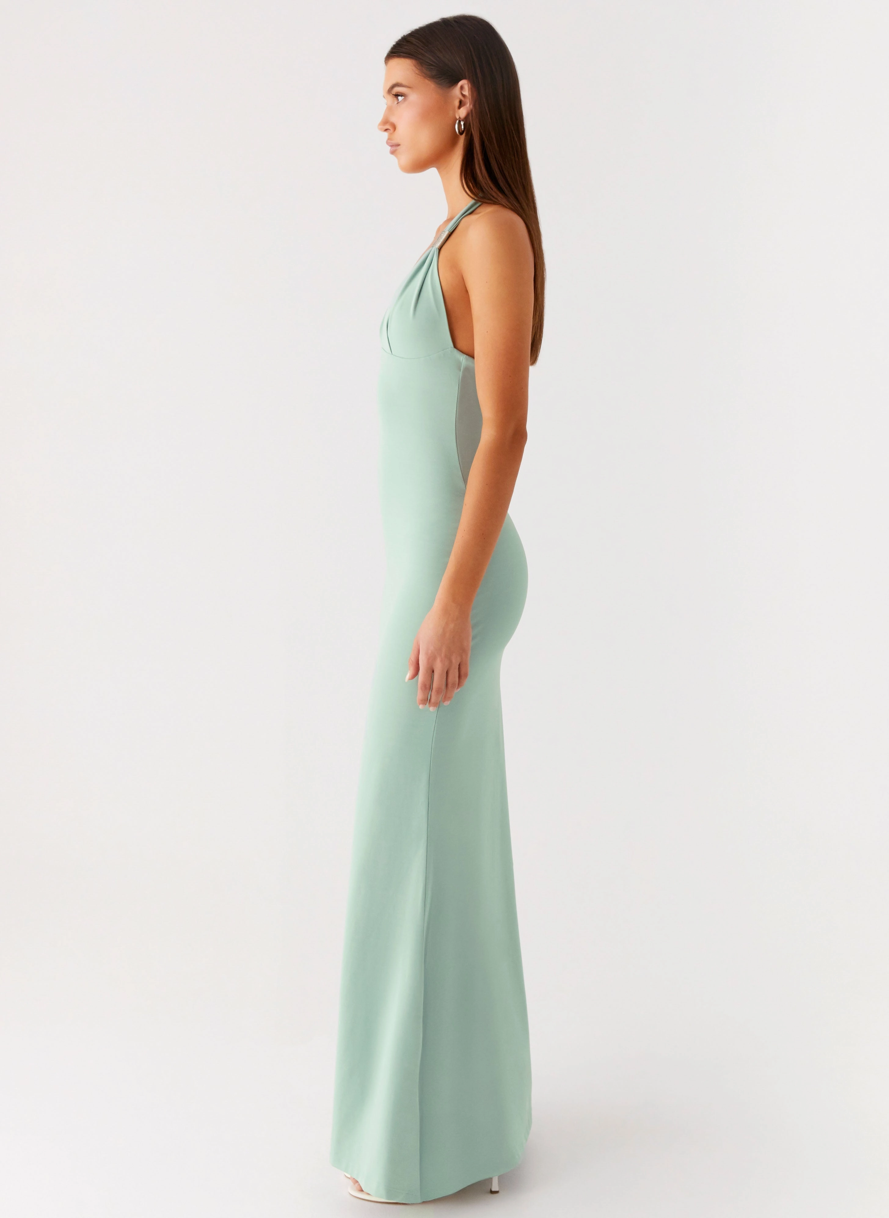 Fern Valley Maxi Dress - Sage Bust-Enhancing Balanced feel