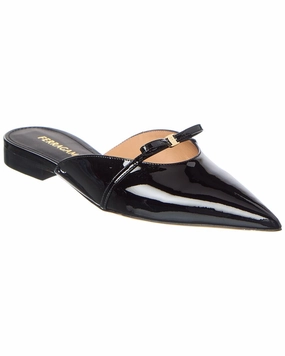 Slip-On Style Ferragamo Bow Mini Leather Mule