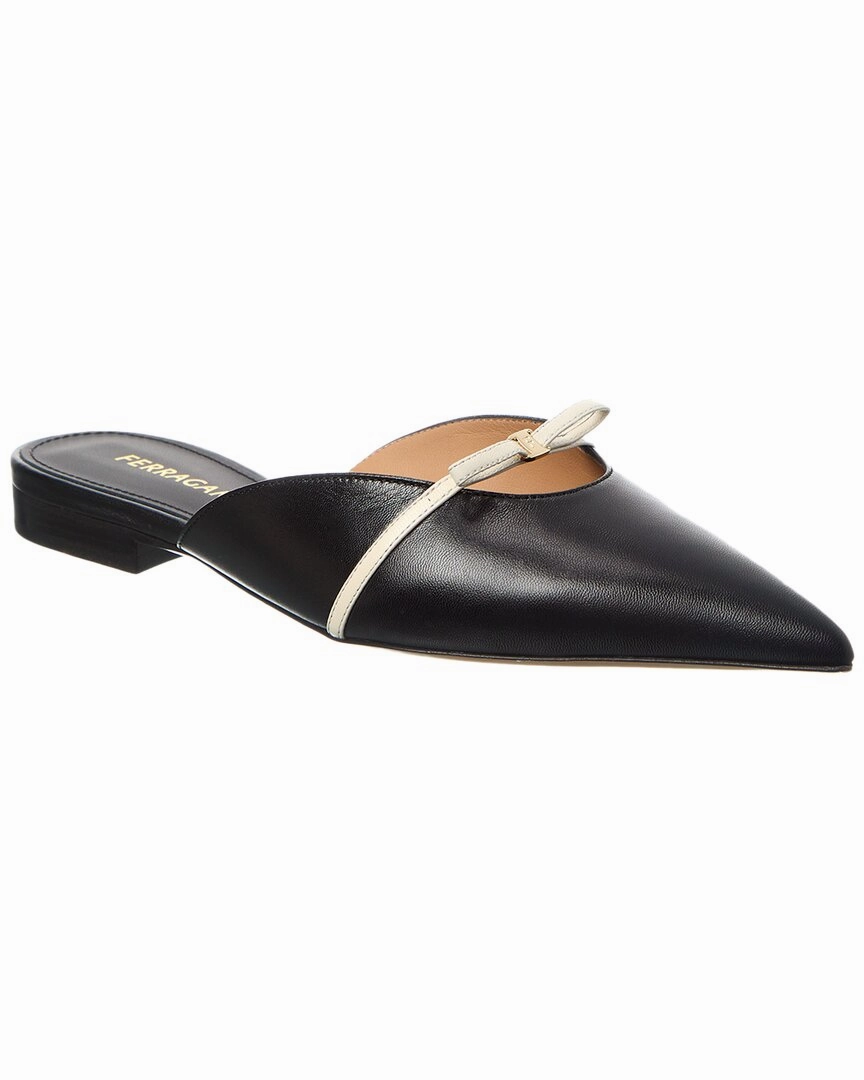 Ferragamo Bow Mini Leather Mule Ergonomic Design