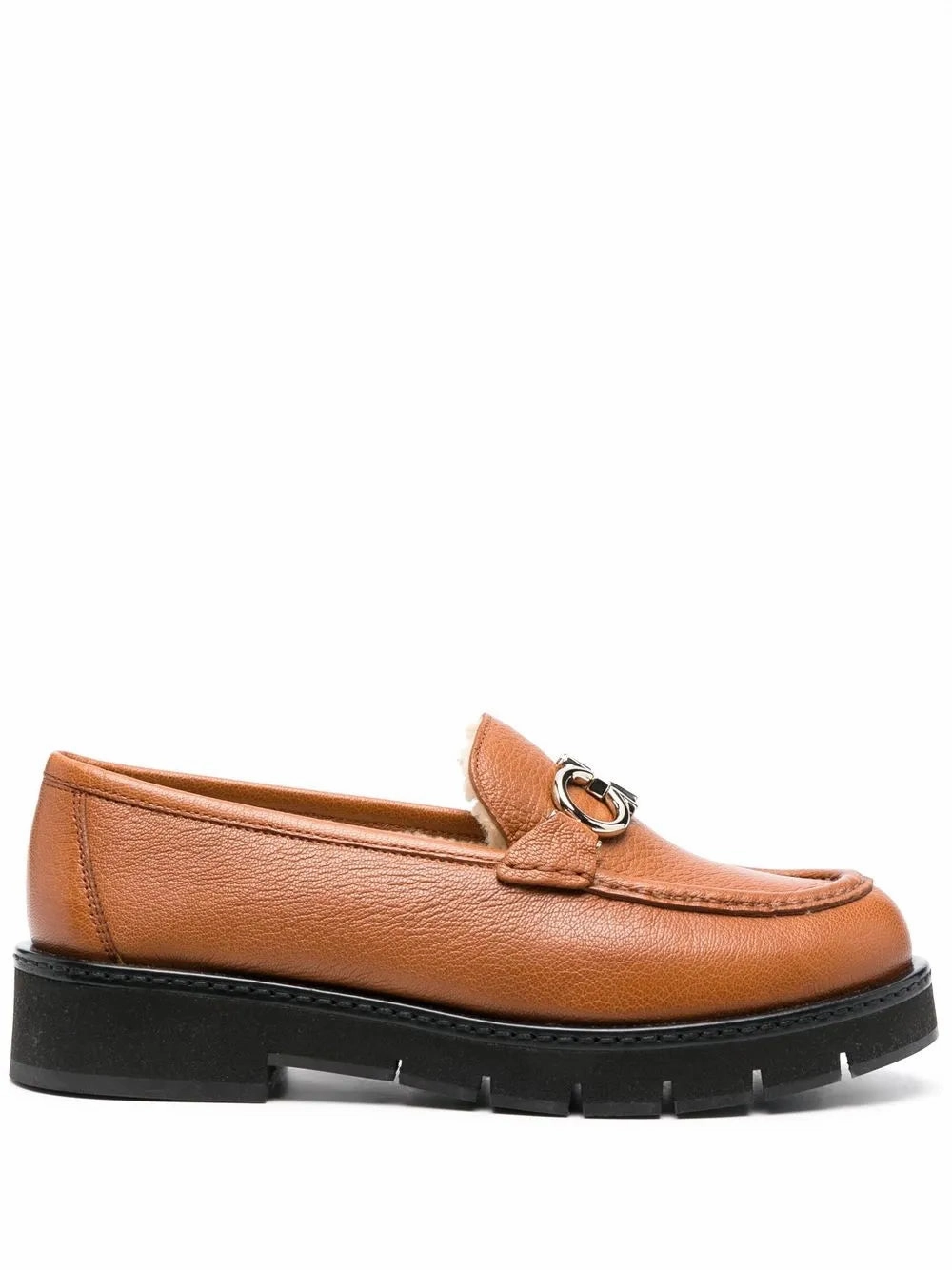 Ferragamo Rolo Shearling-Lined Loafers Relaxing Fit Shoes Reinforced Sides