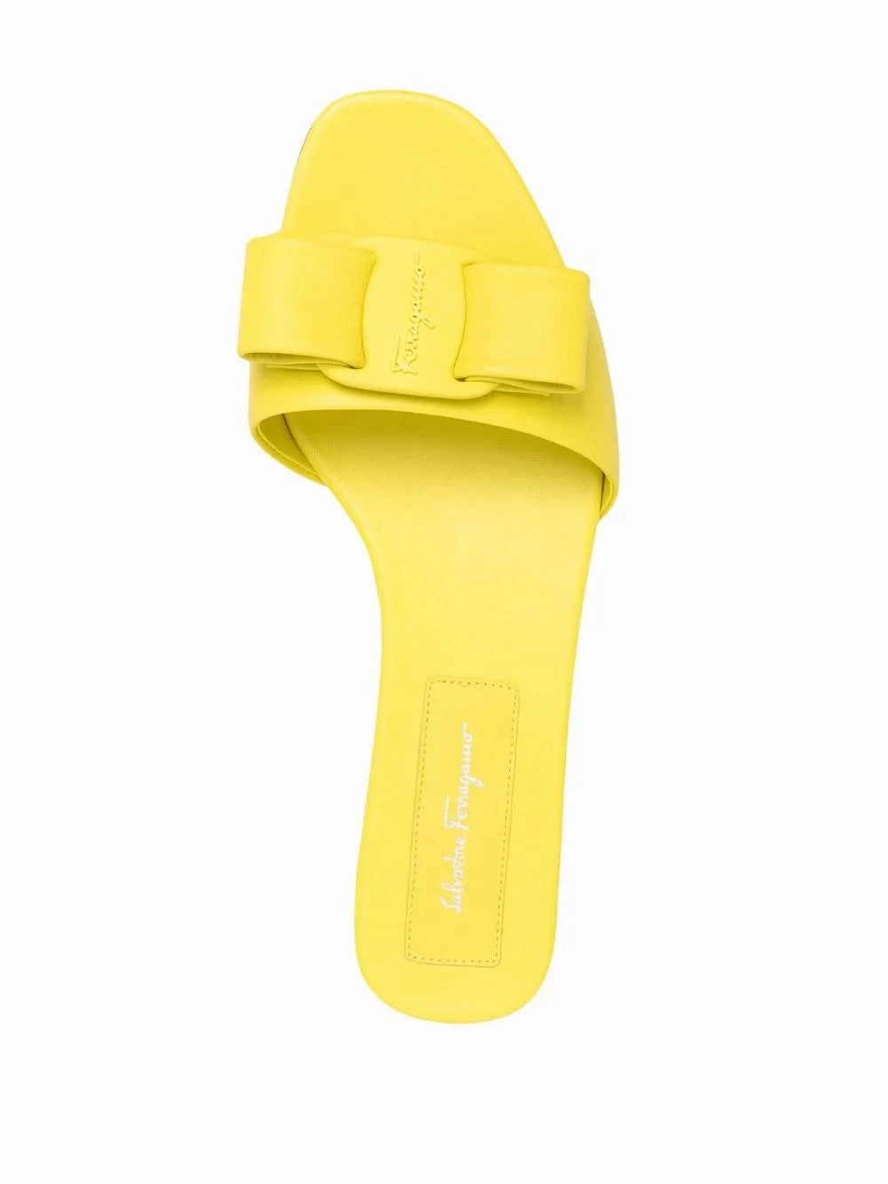 Ferragamo Vara Bow Open-Toe Sandals Enhanced Traction Pattern